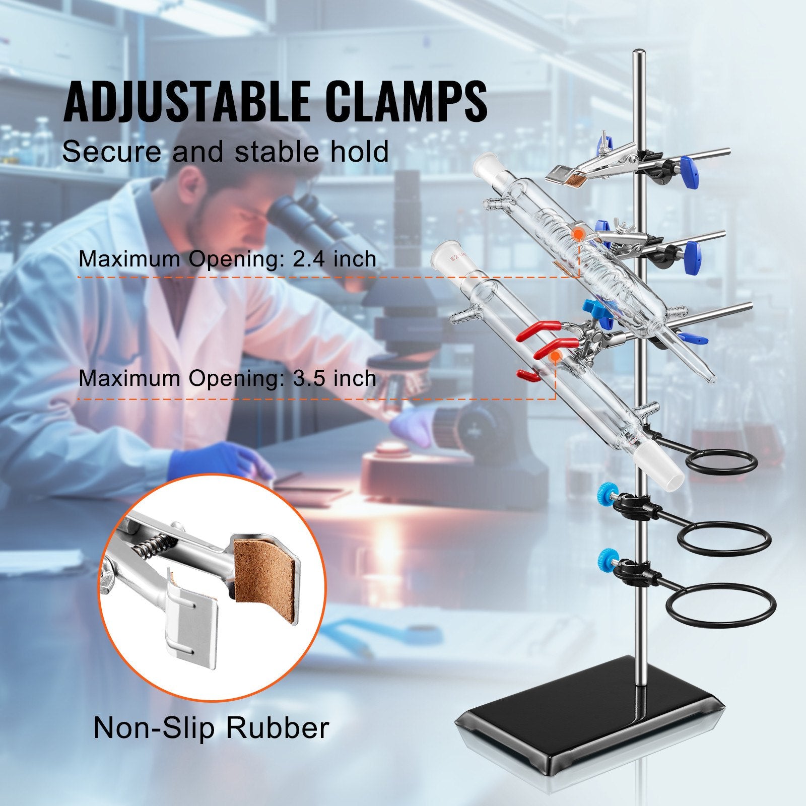Laboratorinis stovas VEVOR YHEO-5, 60 cm aukščio