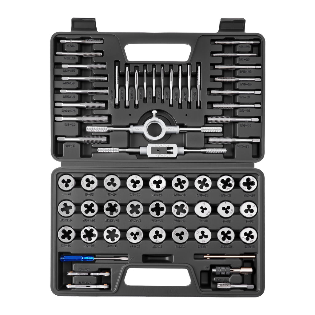 Sriegiklių ir sriegpjovių rinkinys VEVOR 60PC, 60 dalių