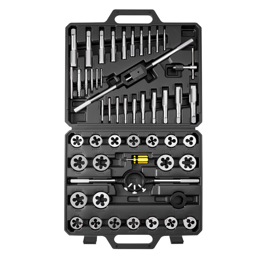 Sriegiklių ir sriegpjovių rinkinys VEVOR 51PC metric, M6–M24