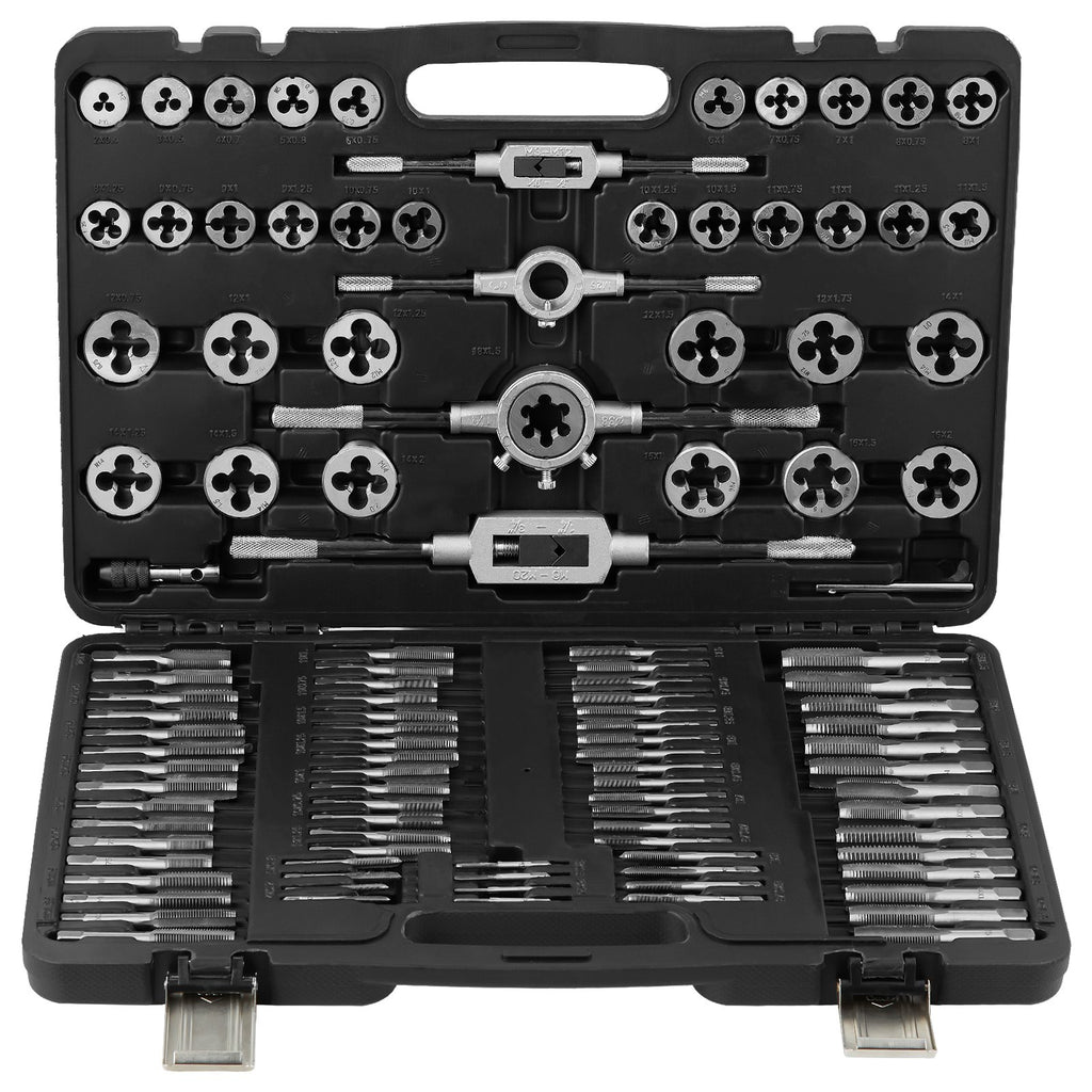 Sriegiklių ir sriegpjovių rinkinys VEVOR 110PC, M2-M18