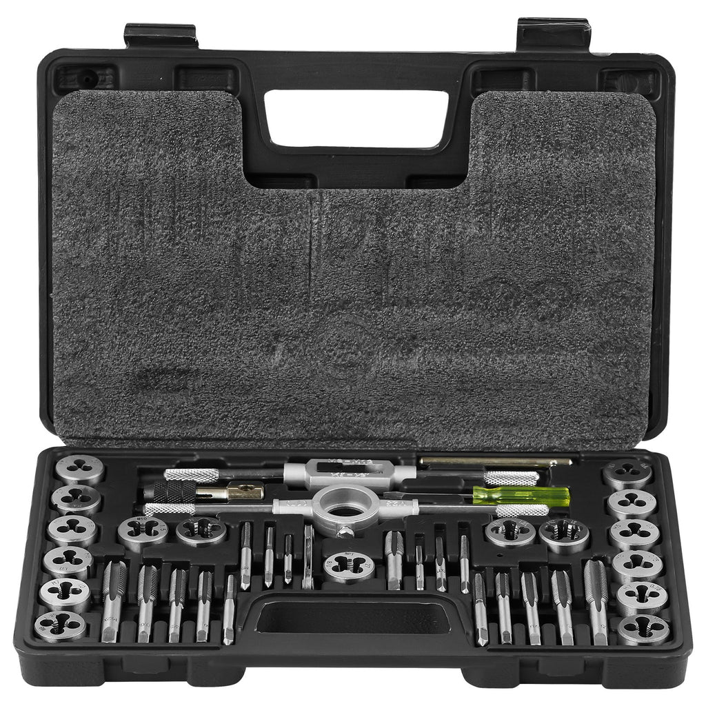 Sriegiklių ir sriegpjovių rinkinys VEVOR 40PC, M3-M12