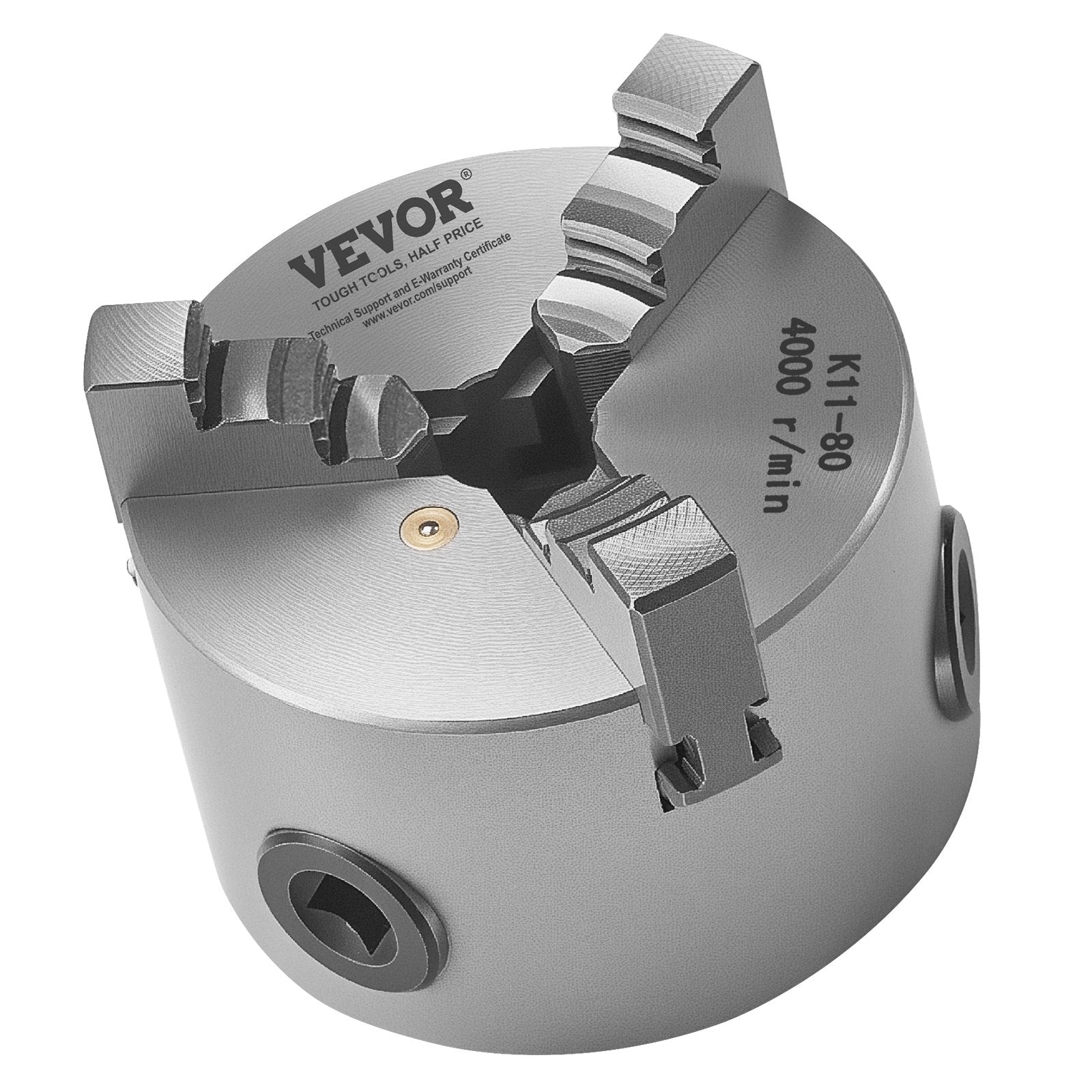 Tekinimo staklių griebtuvas VEVOR K11 80, 80 mm