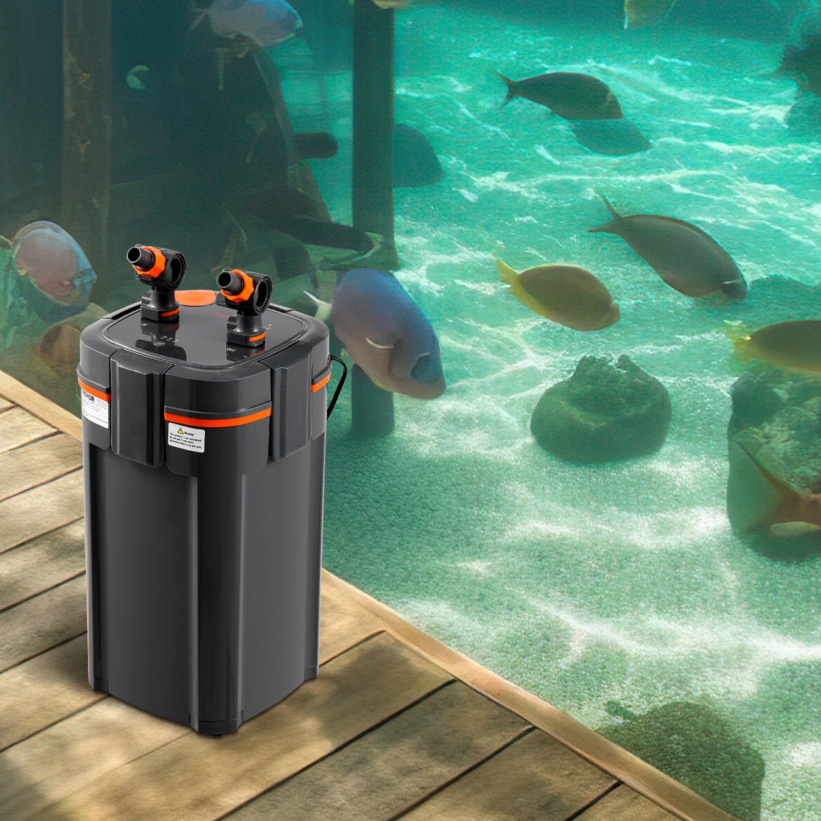 Išorinis akvariumo filtras VEVOR AQ-913F-UV 25W, 2500 l/val.