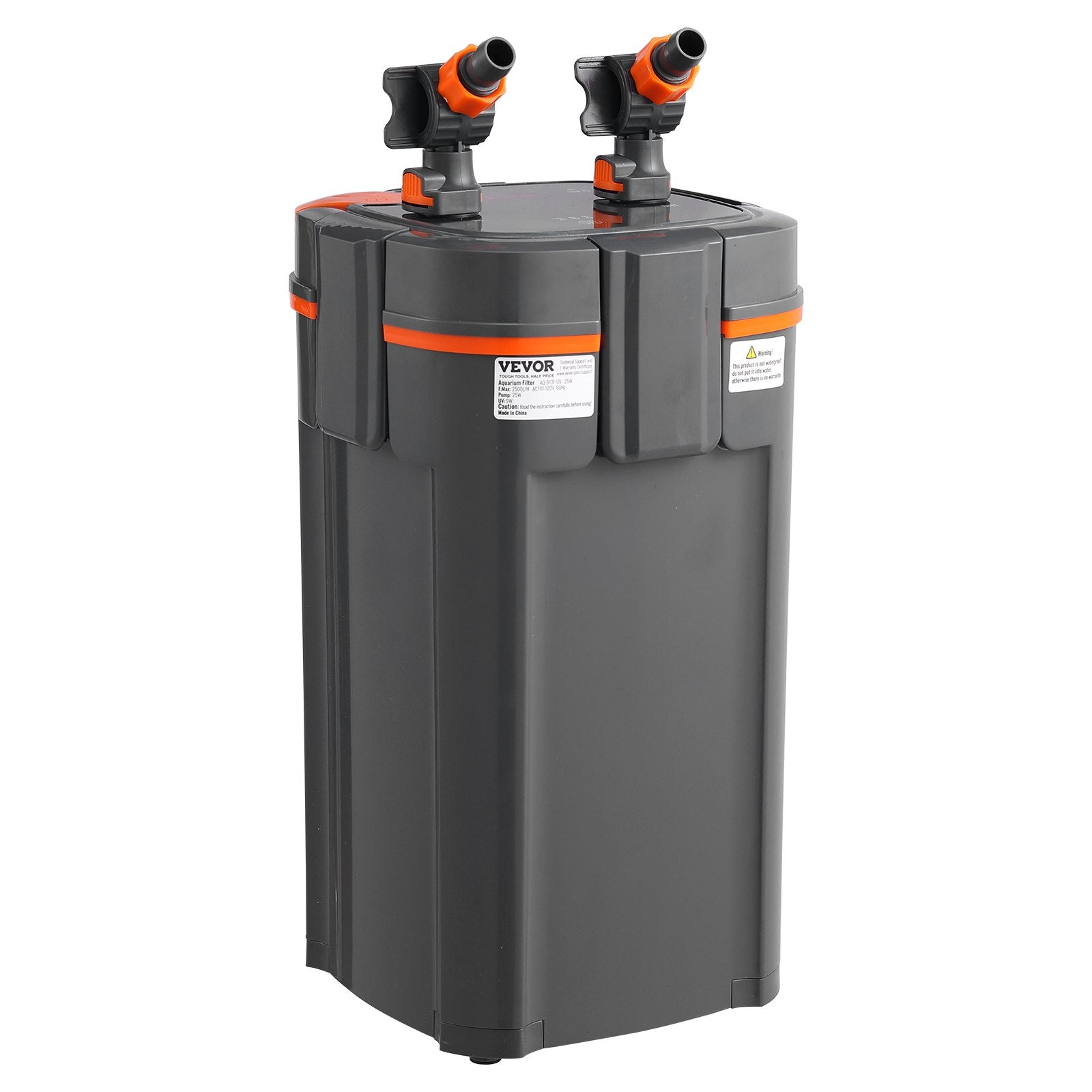 Išorinis akvariumo filtras VEVOR AQ-913F-UV 25W, 2500 l/val.