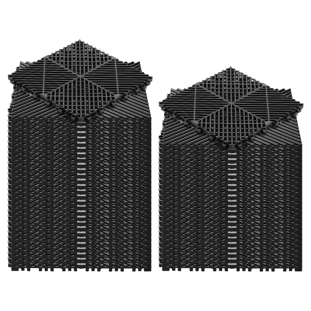 Sujungiami drenažiniai kilimėliai VEVOR PJGS-30x30x1.5-B, 55 vnt. rinkinys