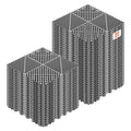Sujungiami drenažiniai kilimėliai VEVOR PJGS-30x30x1.5-G, 50 vnt. komplektas