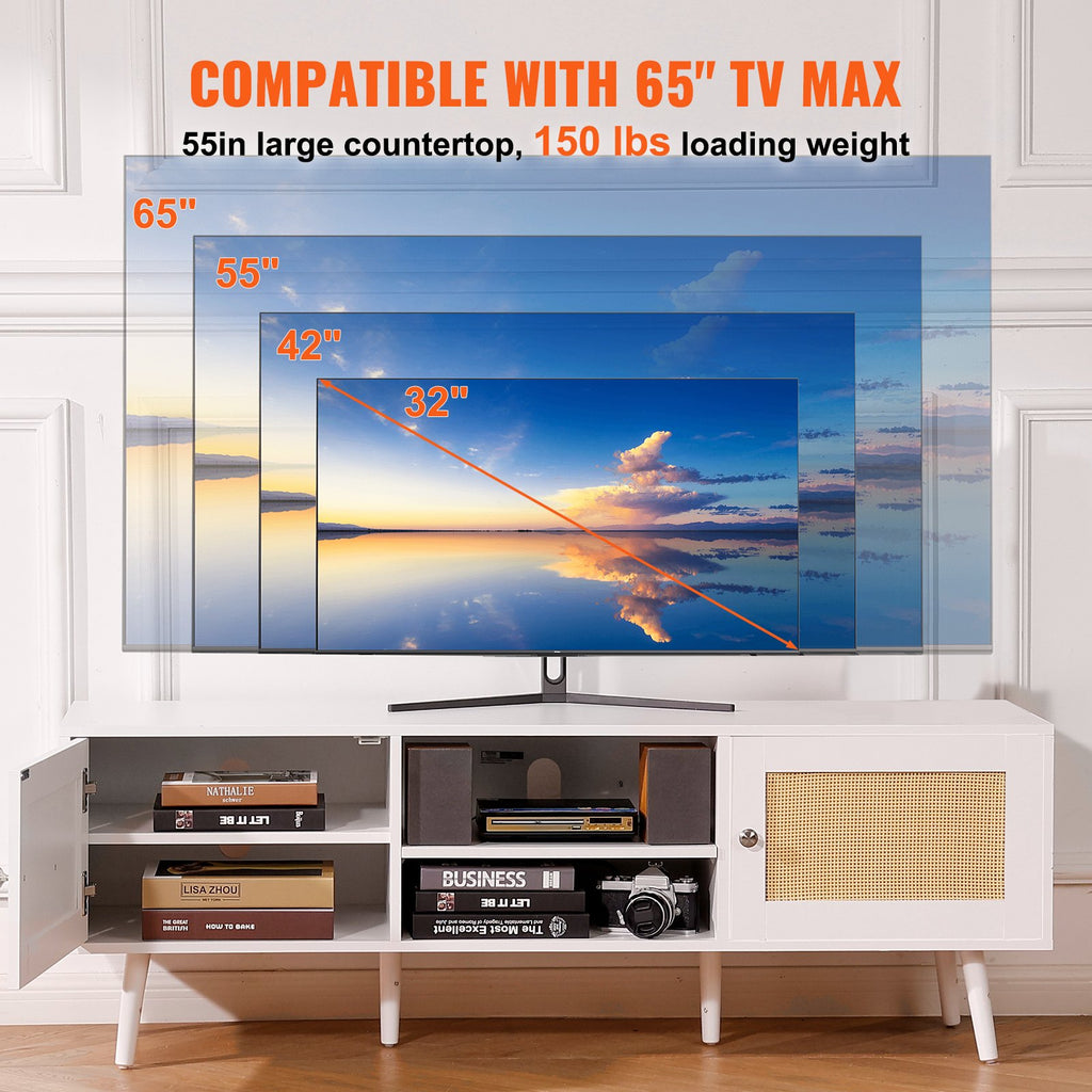 TV staliukas VEVOR 10FJTRTVO1BV, iki 65 colių televizoriams