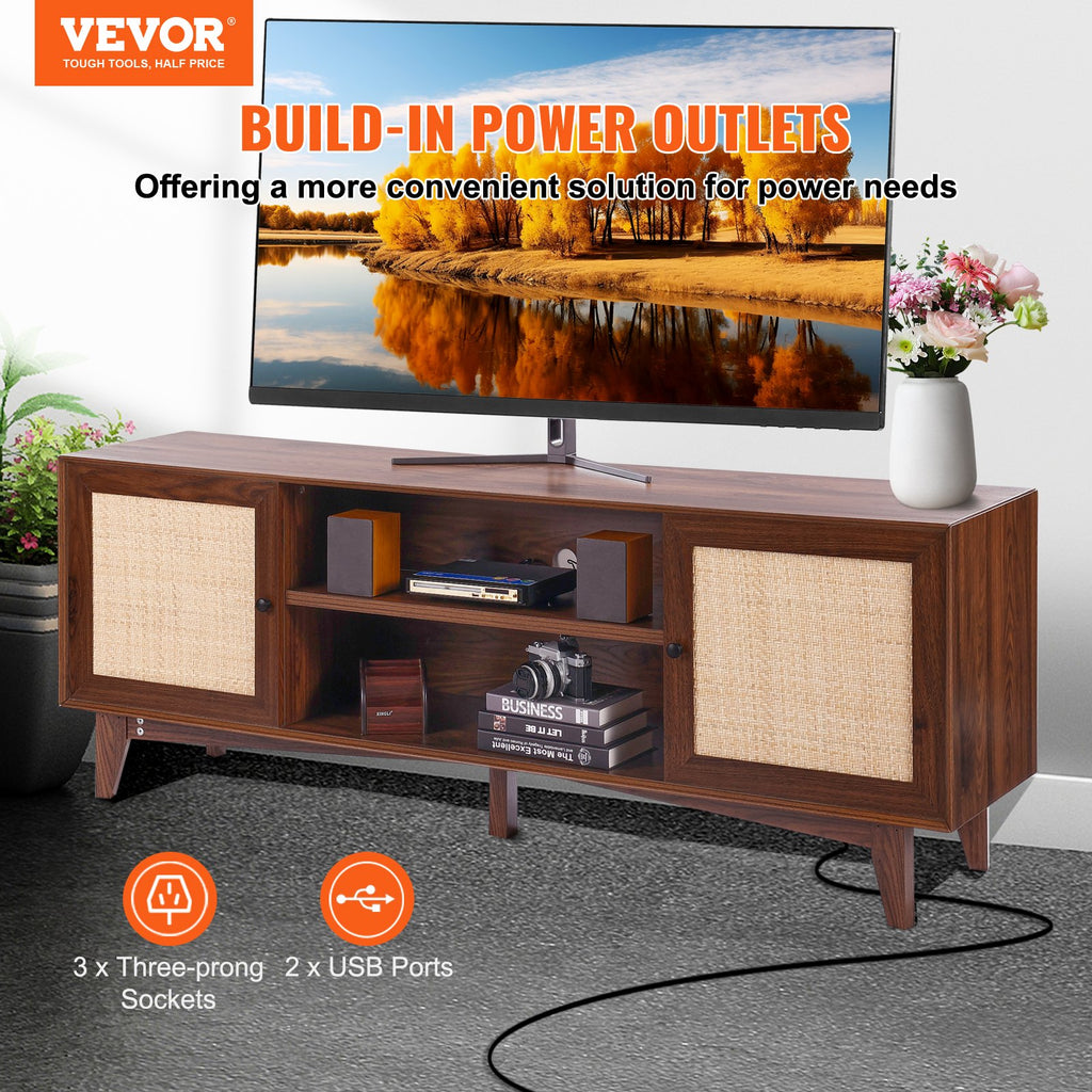 TV staliukas VEVOR CSF-T24101-WAE, skirtas iki 75 colių televizoriams