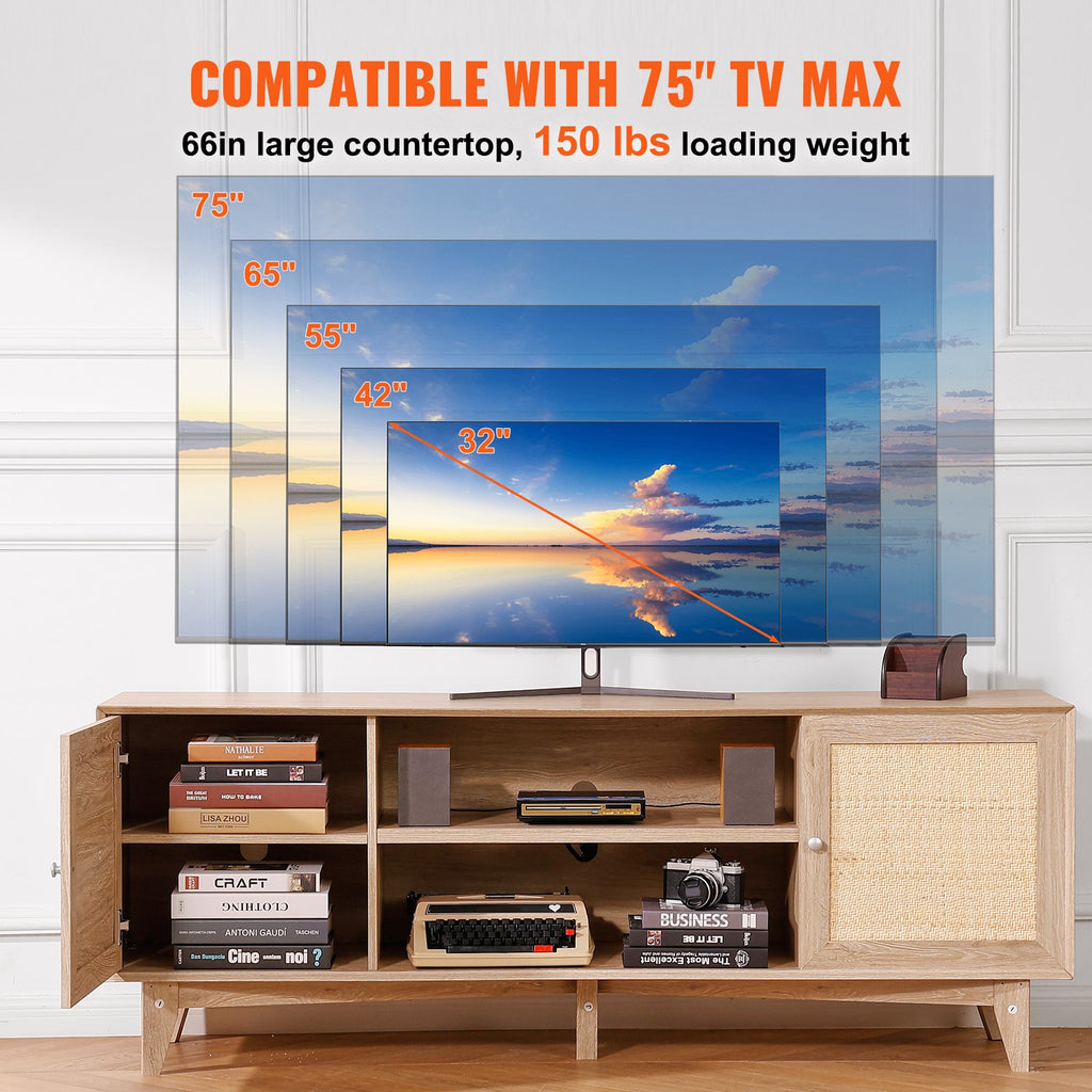 TV staliukas VEVOR CSF-T24101-OAE, 191 cm (75")