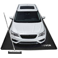 Garažo grindų kilimėlis VEVOR 2.6 x 6.1 m, PVC danga su valymo šepečiu