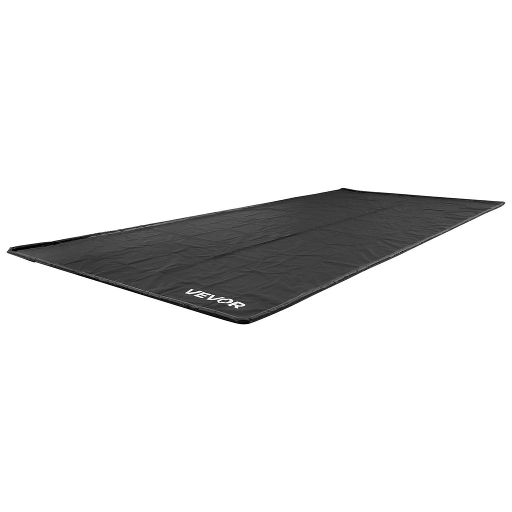 Garažo grindų kilimėlis VEVOR 2.6 x 6.1 m, PVC danga su valymo šepečiu