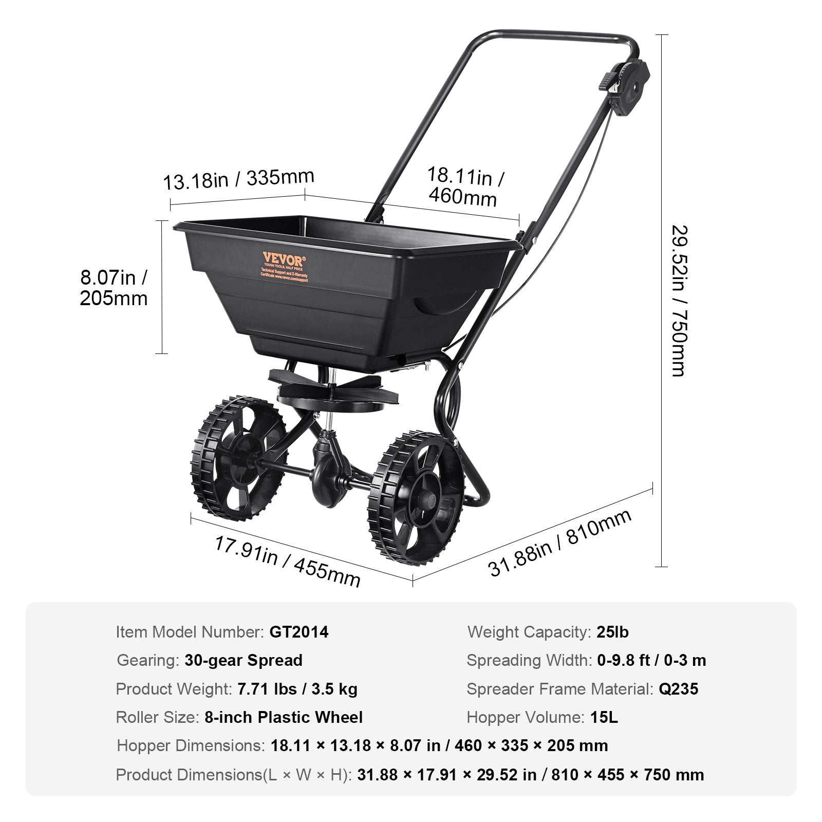 Barstytuvas VEVOR GT2014, 11,3 kg talpos