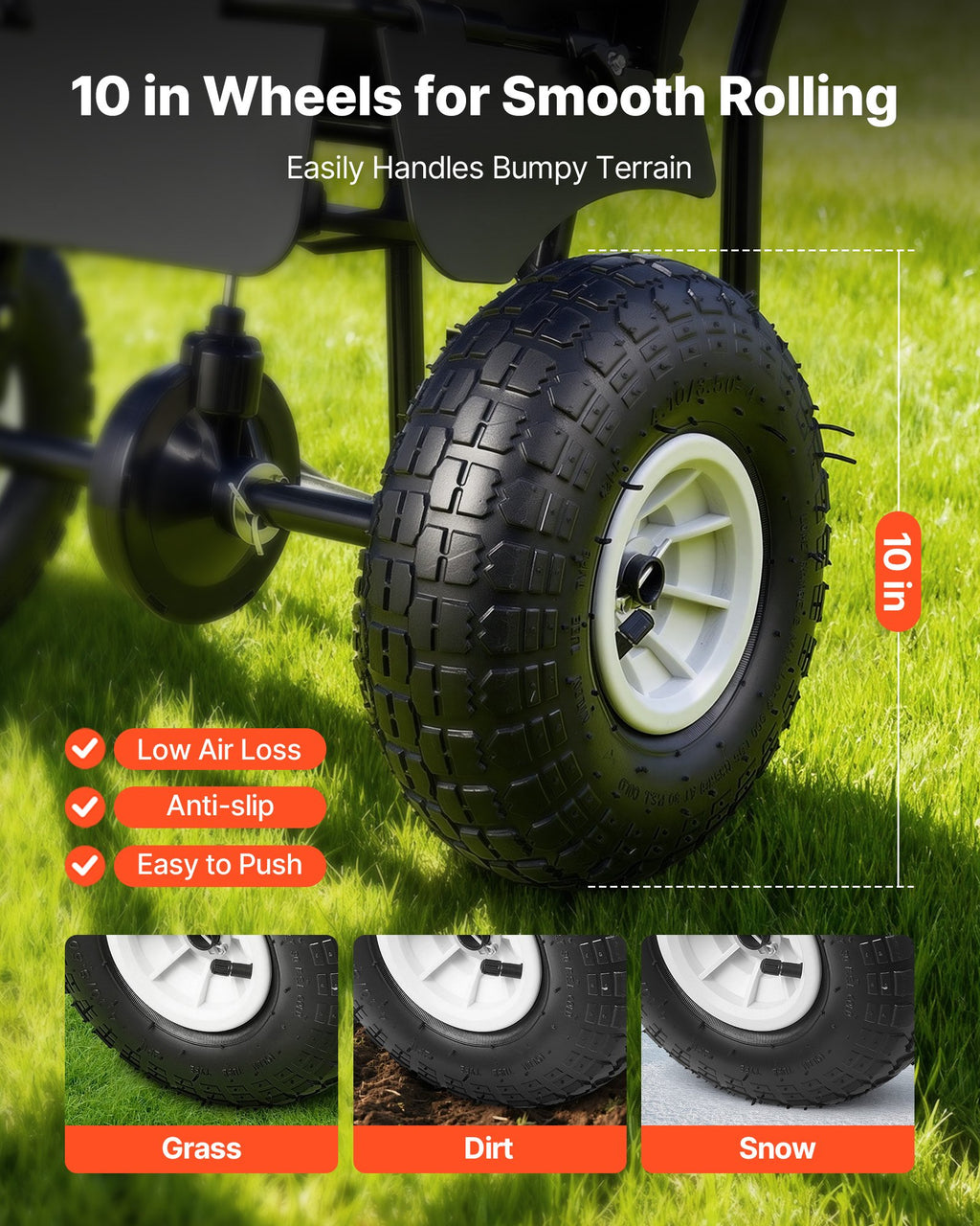 Stumiamas barstytuvas VEVOR TC2136, 36,3 kg talpa