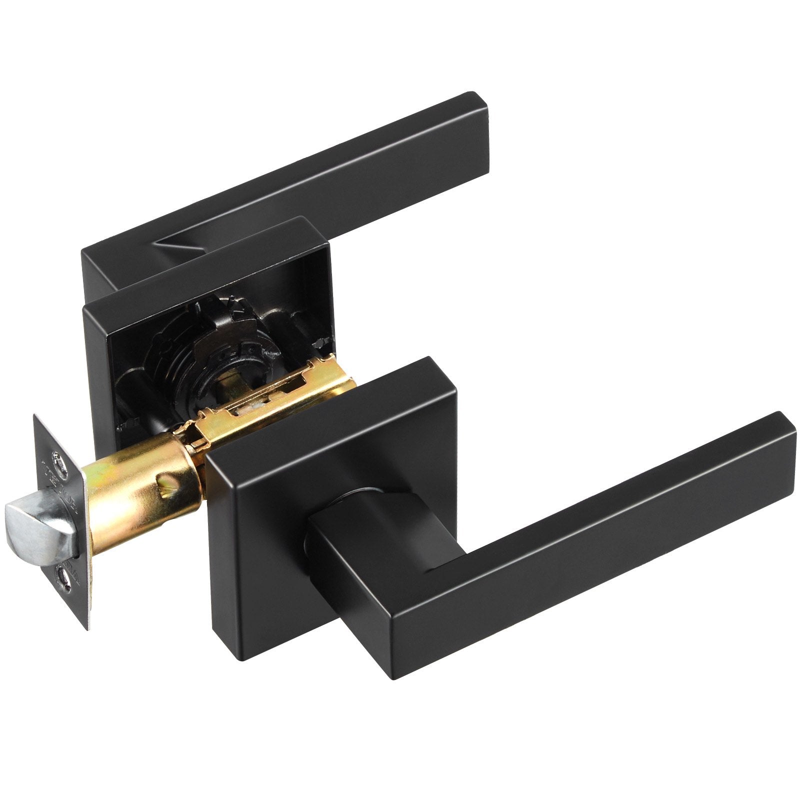 Vidaus durų rankena VEVOR KJ2118-PS-BLK, matinė juoda
