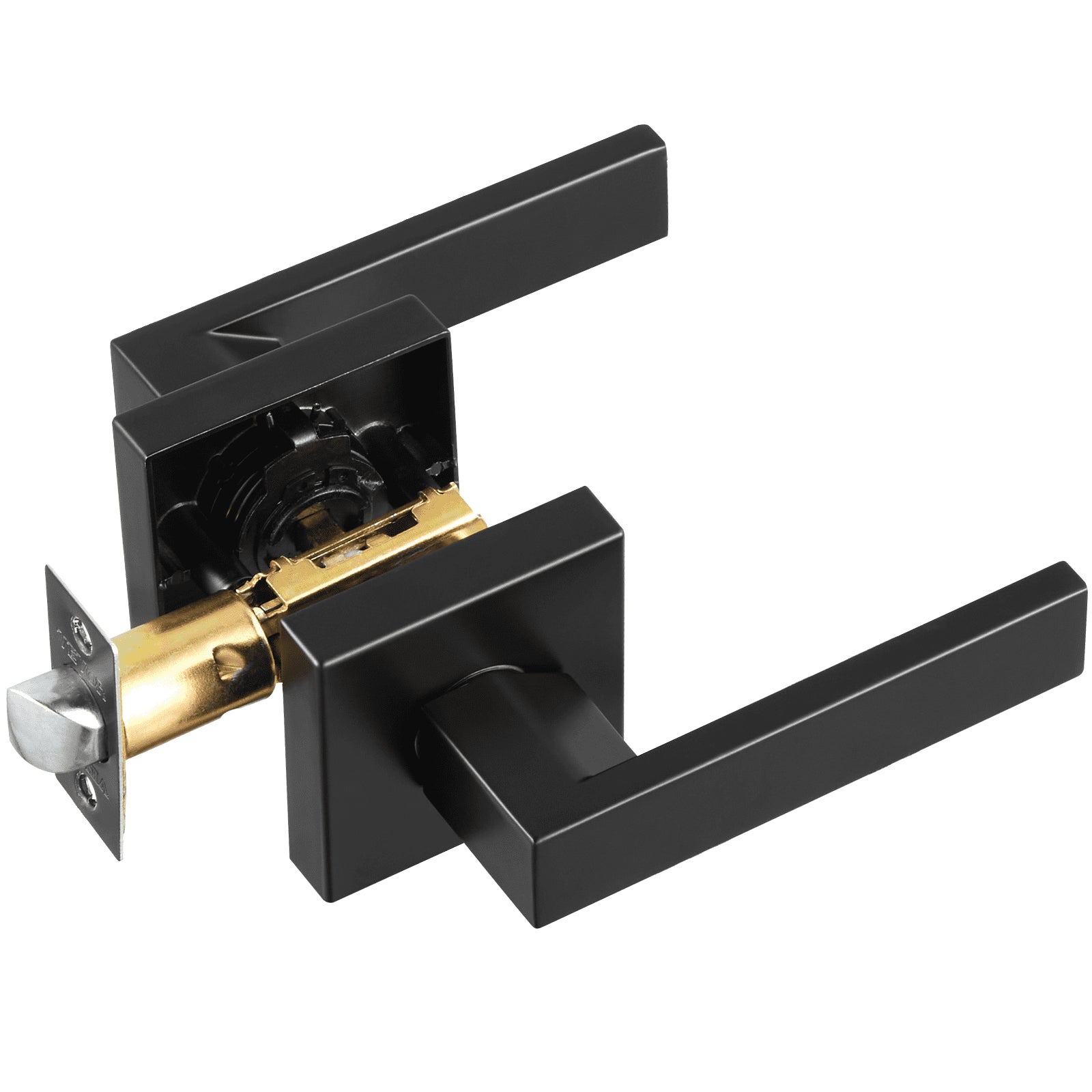 Vidaus durų rankenos VEVOR KJ2118-PS-BLK, 5 vnt. komplektas