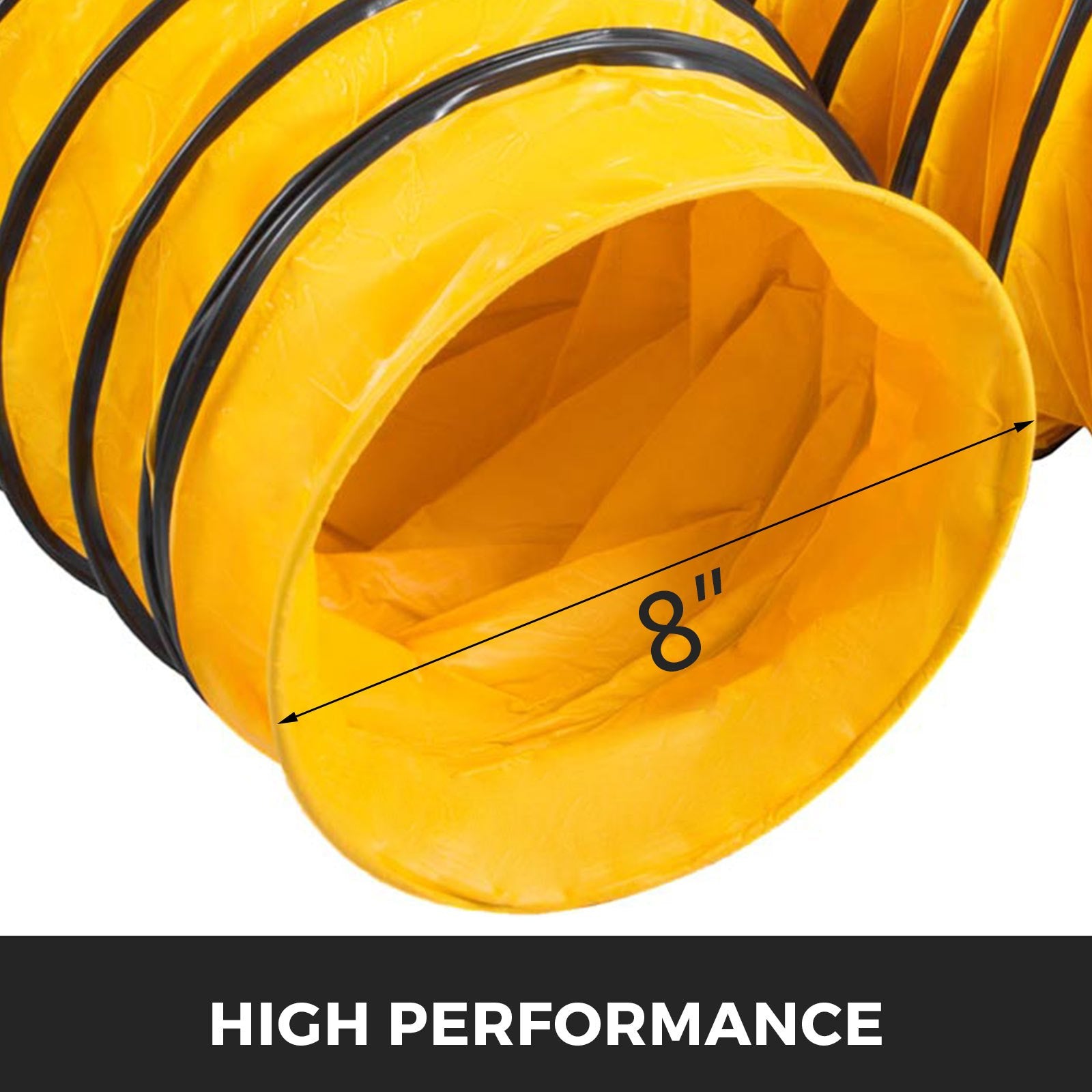 Lanksti ventiliacijos žarna VEVOR PVC, 8 m (12 colių)