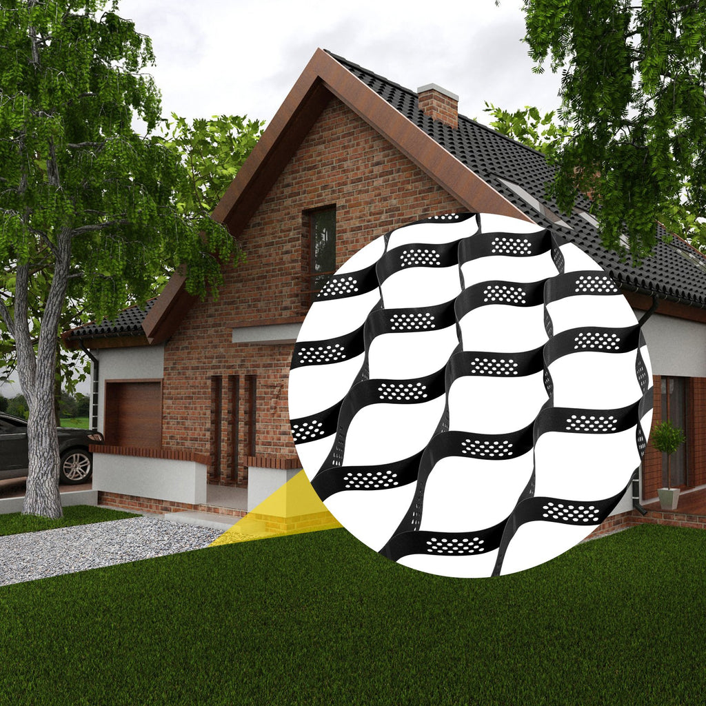Grunto stabilizavimo korys VEVOR VV-TGGS25X9FT3INBDD, 7,6 cm aukščio