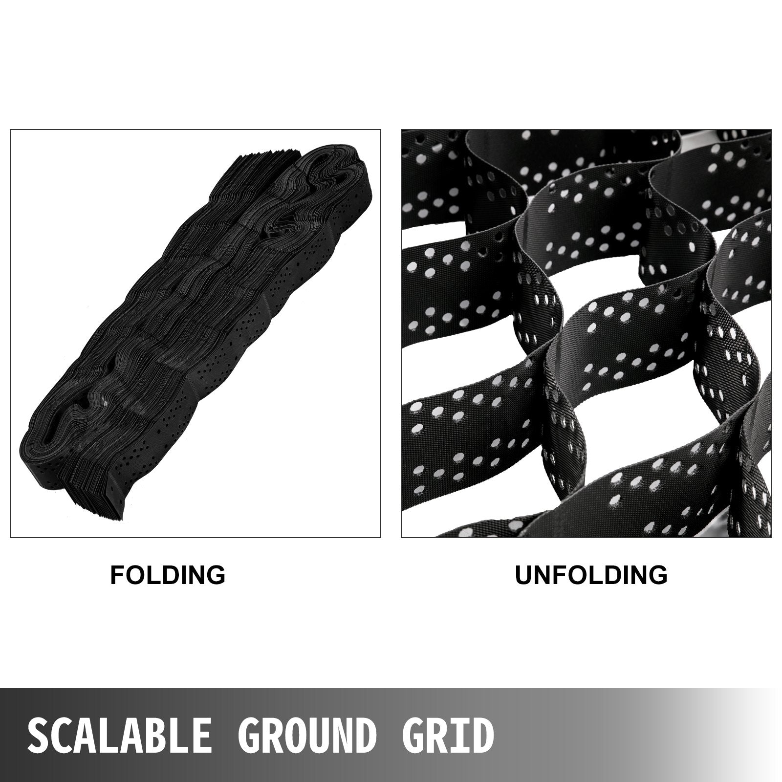 Grunto stabilizavimo tinklis VEVOR Geo Grid, 2,74 x 5,18 m