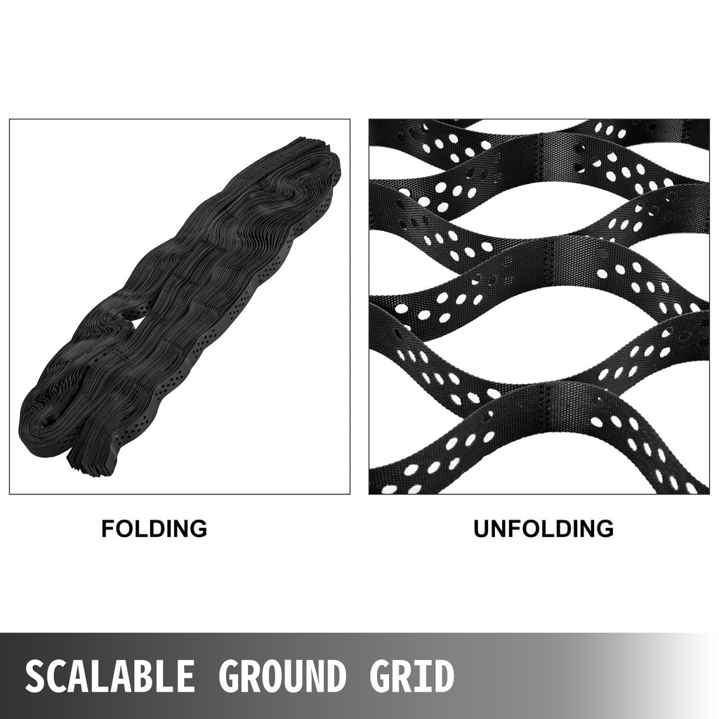 Grunto stabilizavimo tinklis VEVOR 2,7x5,2 m, 5 cm aukščio
