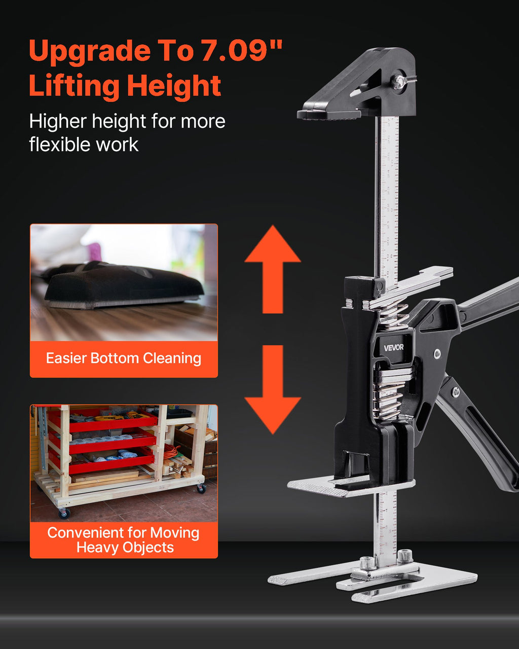 Rankinis keltuvas VEVOR LP-S170, 150 kg keliamoji galia