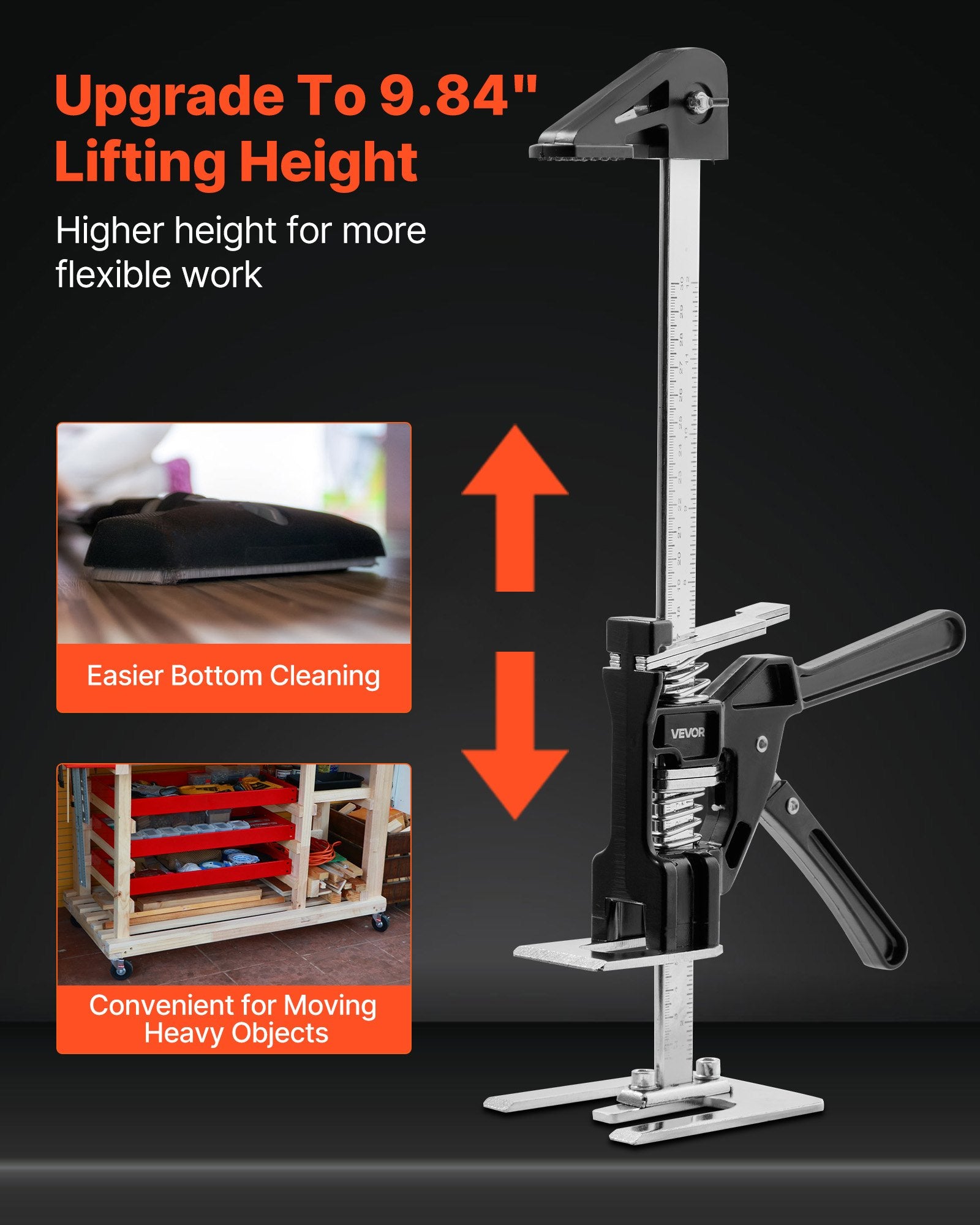Rankinis keltuvas (kėlimo svirtis) VEVOR LP-S250, 150 kg keliamoji galia