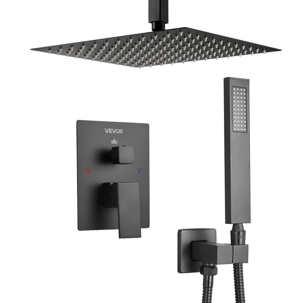 Dušo sistema VEVOR DF10-111G, 25,4 cm lietaus galvutė