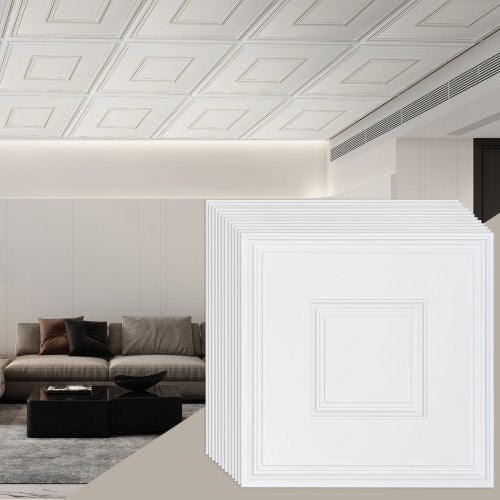 Pakabinamos lubų plokštės VEVOR DH-02, 605 x 605 mm