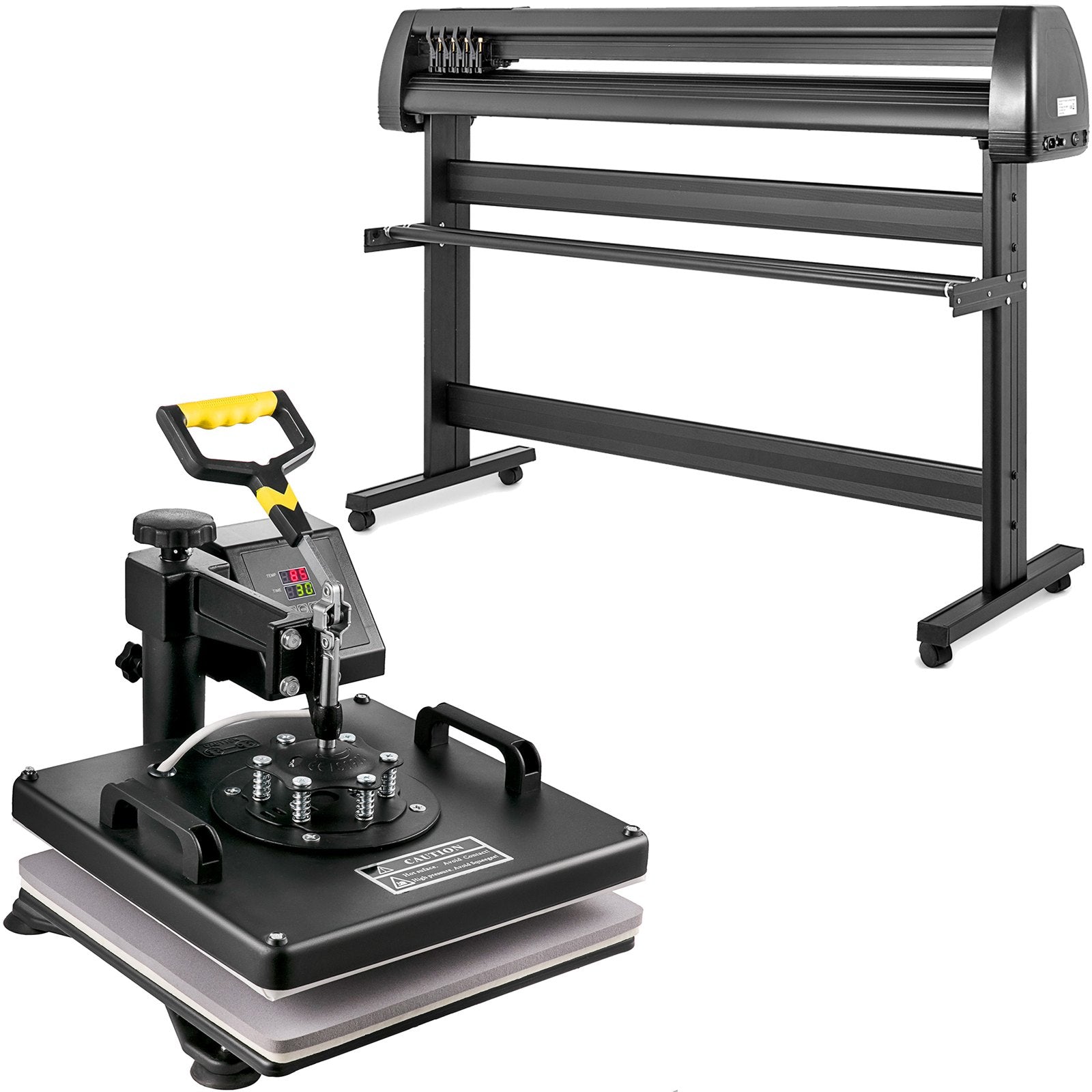 Termopresas ir vinilo pjaustyklė VEVOR 5-in-1, 38x38 cm kaitinimo plokštė