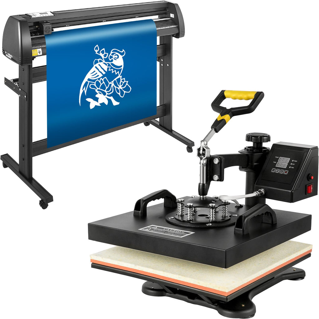 Termopresas ir vinilo pjaustyklė VEVOR 5-in-1, 38x38 cm kaitinimo plokštė