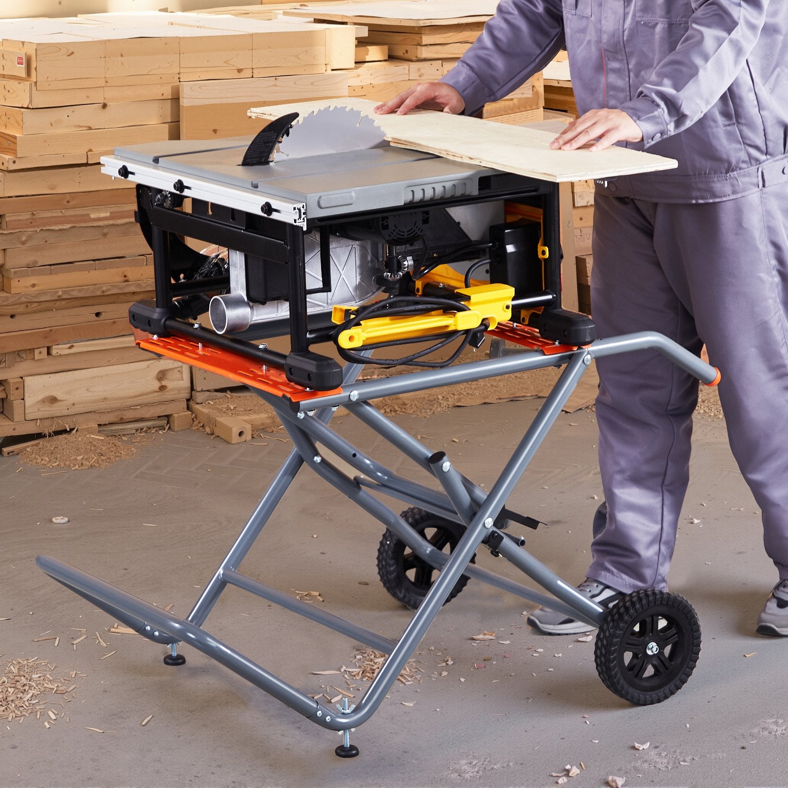 Mobilus stalinių pjūklų stovas VEVOR HS6805, 159 kg keliamoji galia