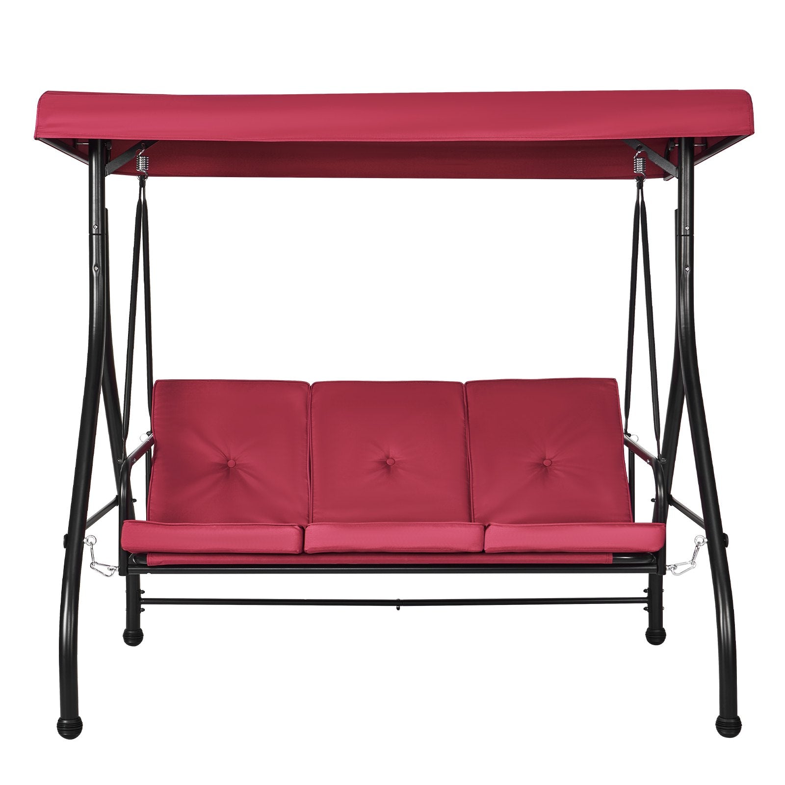 Trijų vietų lauko sūpynės VEVOR SW127-13-W, su transformuojama lova