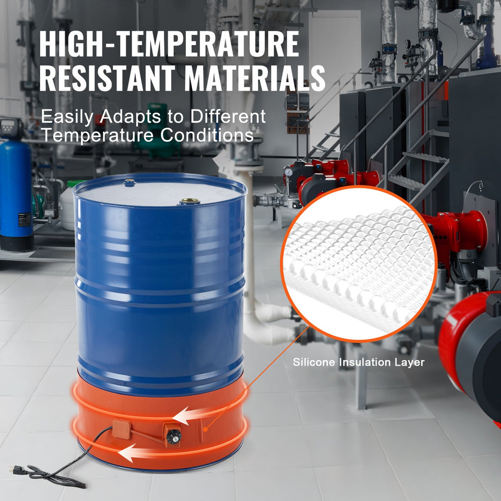Metalinių statinių šildytuvas VEVOR DHB-55-KT-10, 1200 W