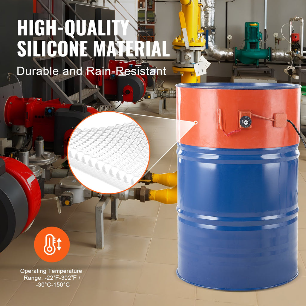 Metalinių statinių šildytuvas VEVOR DHB-55-KT-10, 1200 W