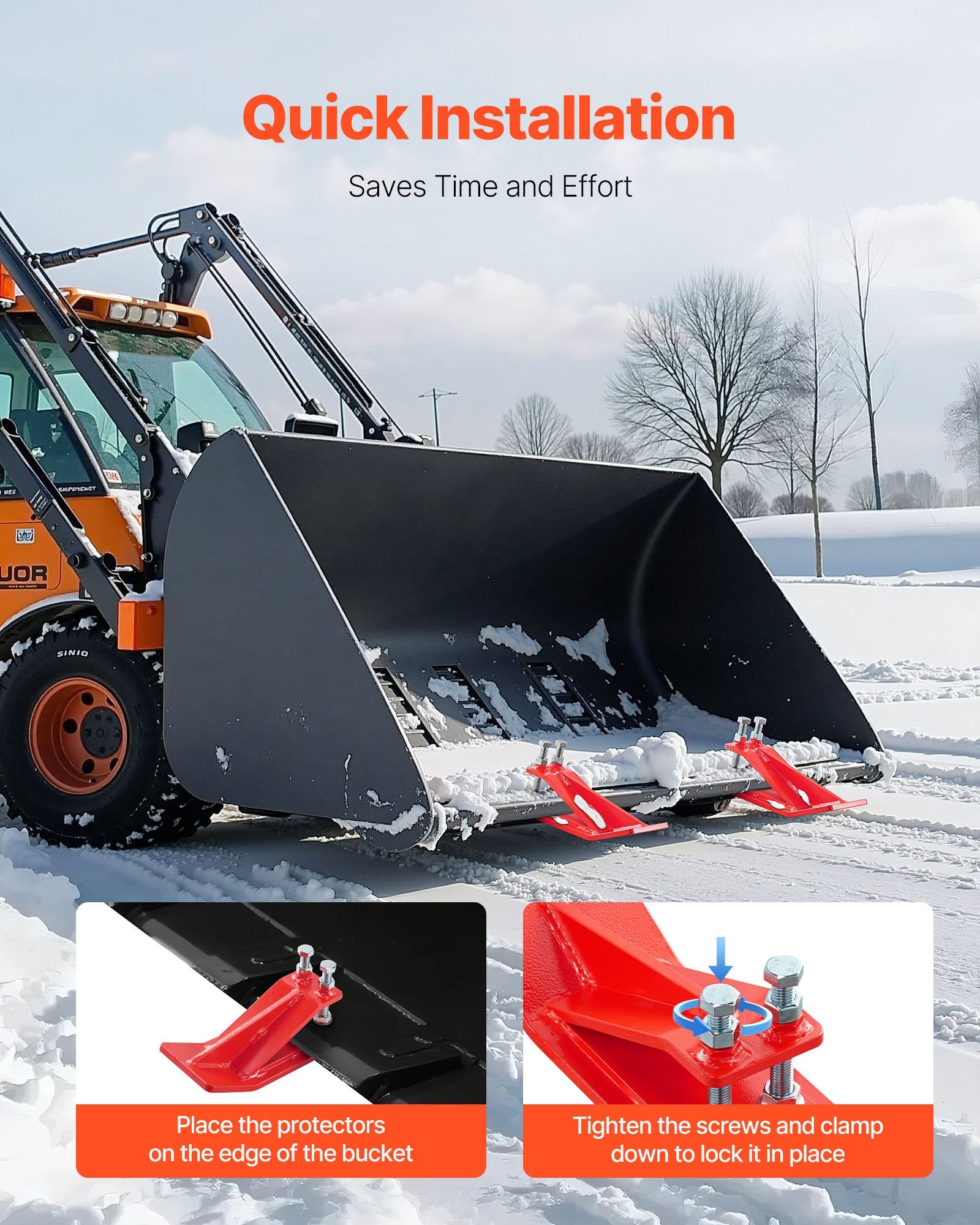 Traktoriaus kaušo apsaugos VEVOR SSTBP-02R, 2 vnt.
