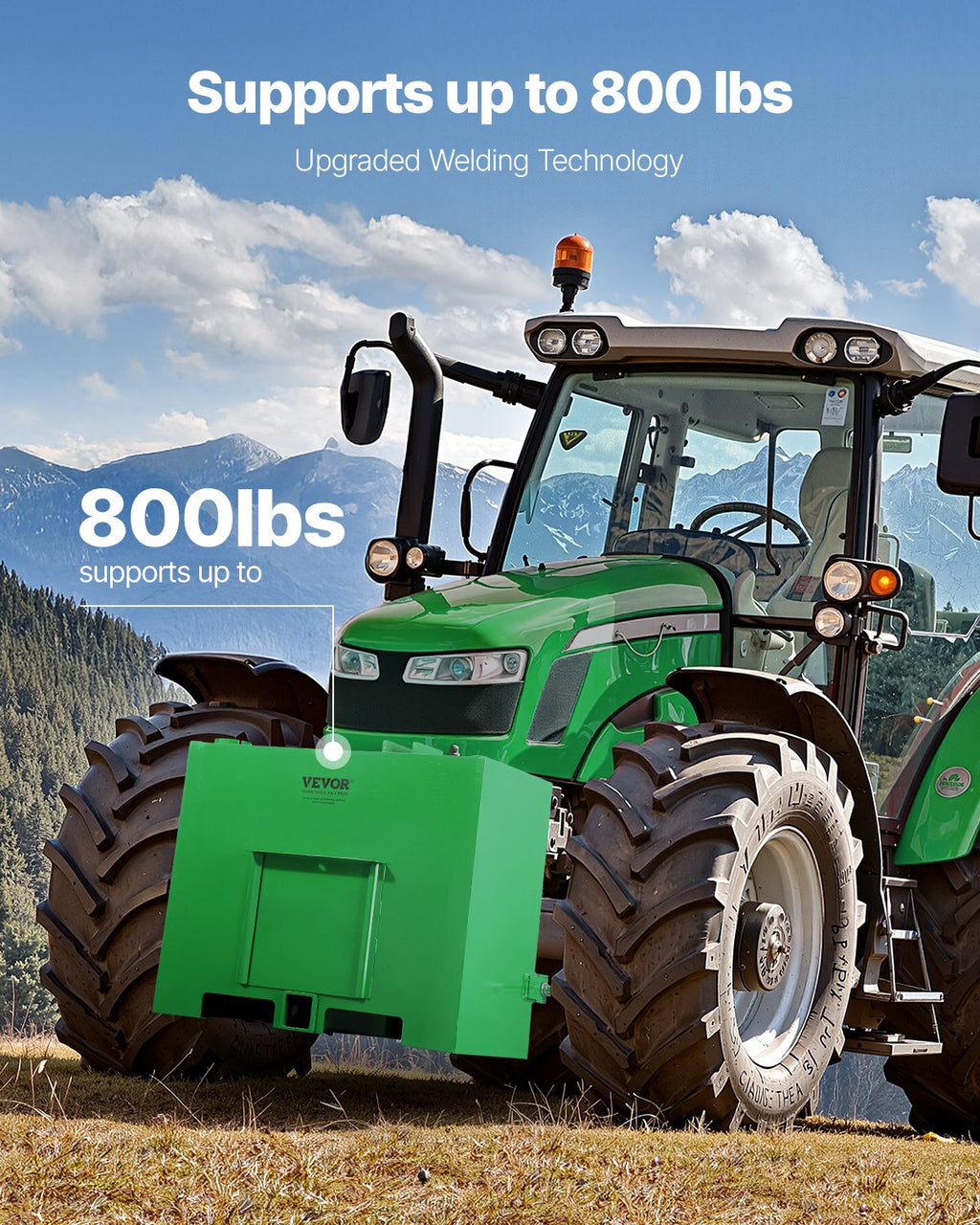 Traktoriaus balastinė dėžė VEVOR G-01, 363 kg talpa