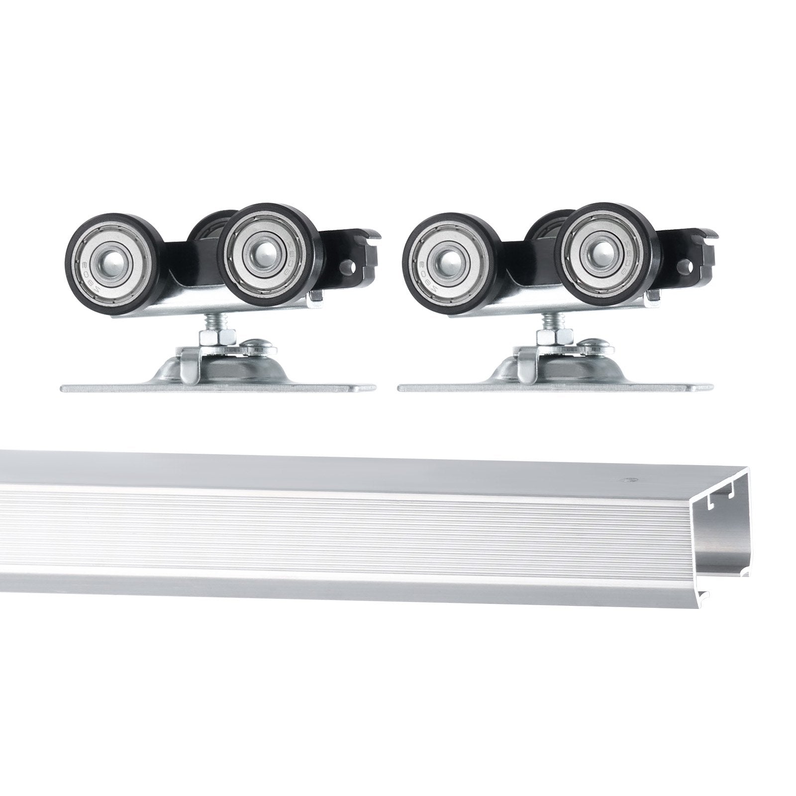 Stumdomų durų į sieną mechanizmas VEVOR YMXT-XC39-6, 174,6 cm bėgelis