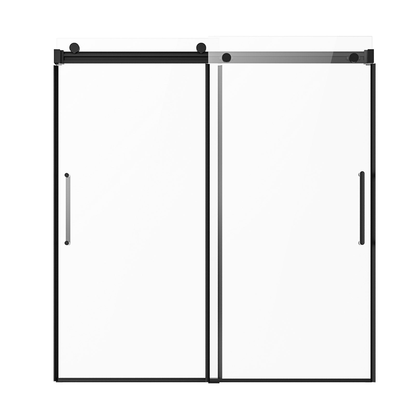 Berėmės stumdomos vonios durys VEVOR CNH-CV-S722, 142-152 cm pločio
