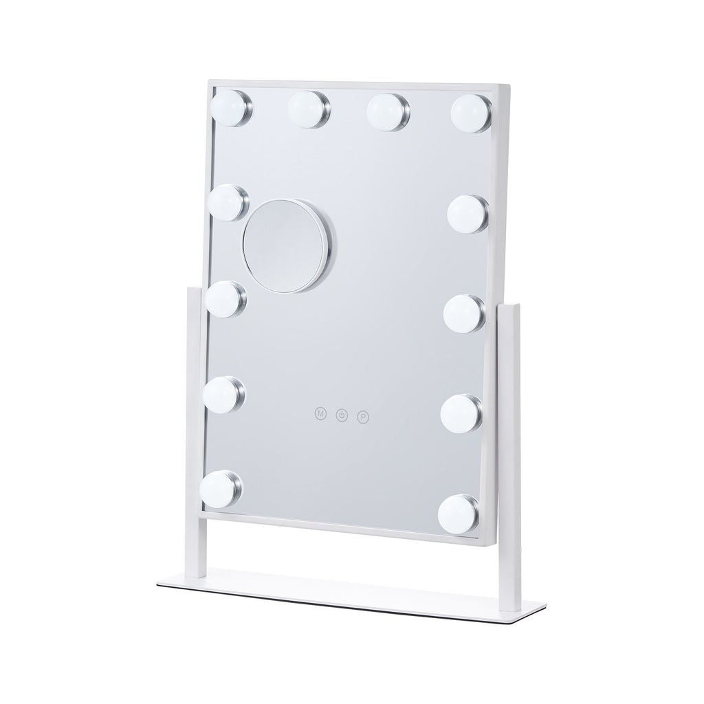 Kosmetinis veidrodis VEVOR CQ3041, 12 LED lempučių