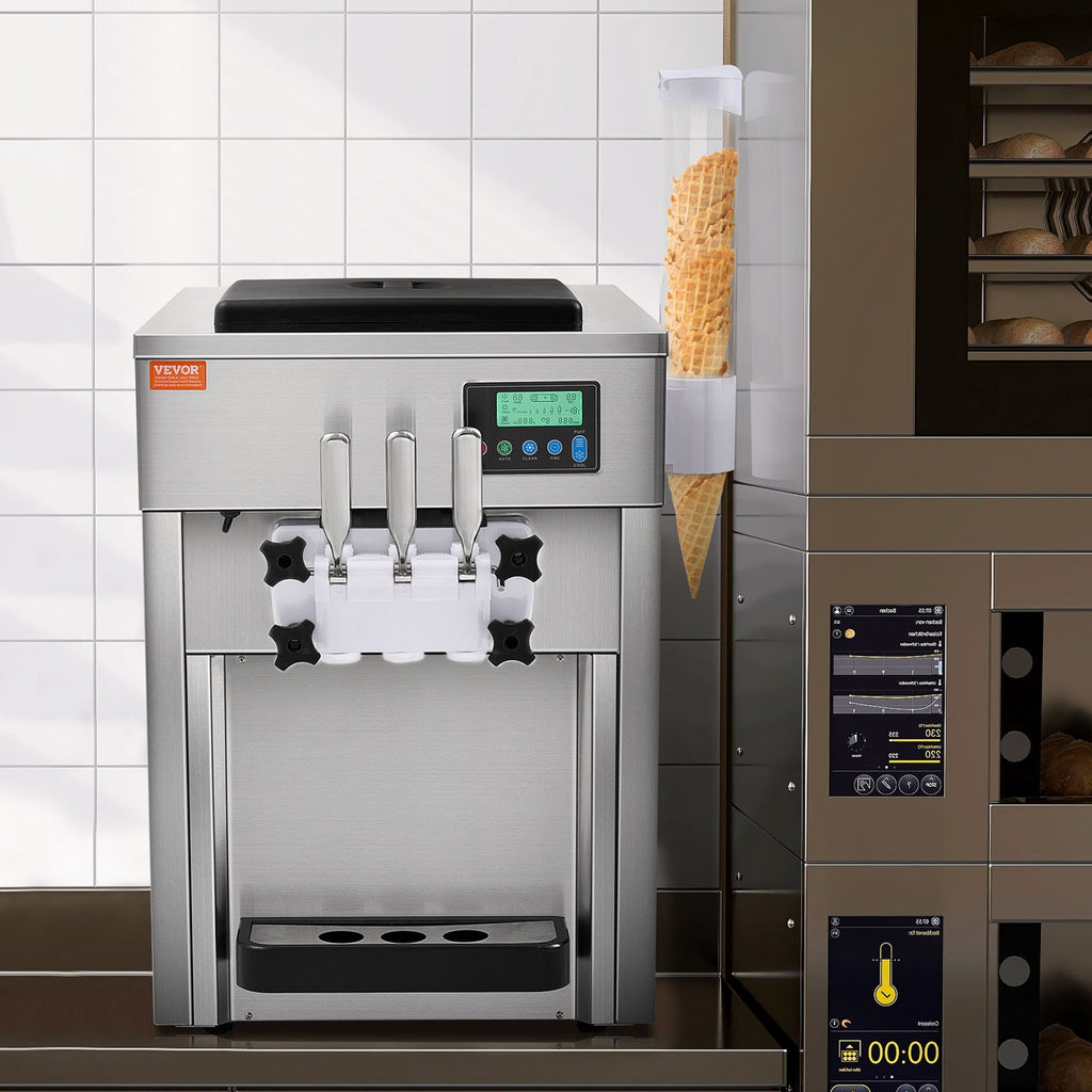 Pramoninis minkštų ledų aparatas VEVOR BQL-7220T, 1800W