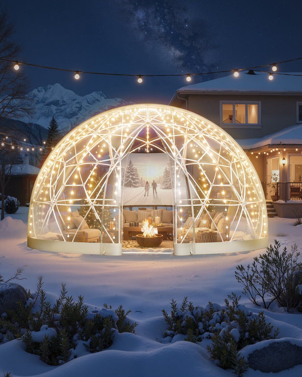 Sodo kupolas VEVOR GB-DOME-12, 3,6 x 2,2 m