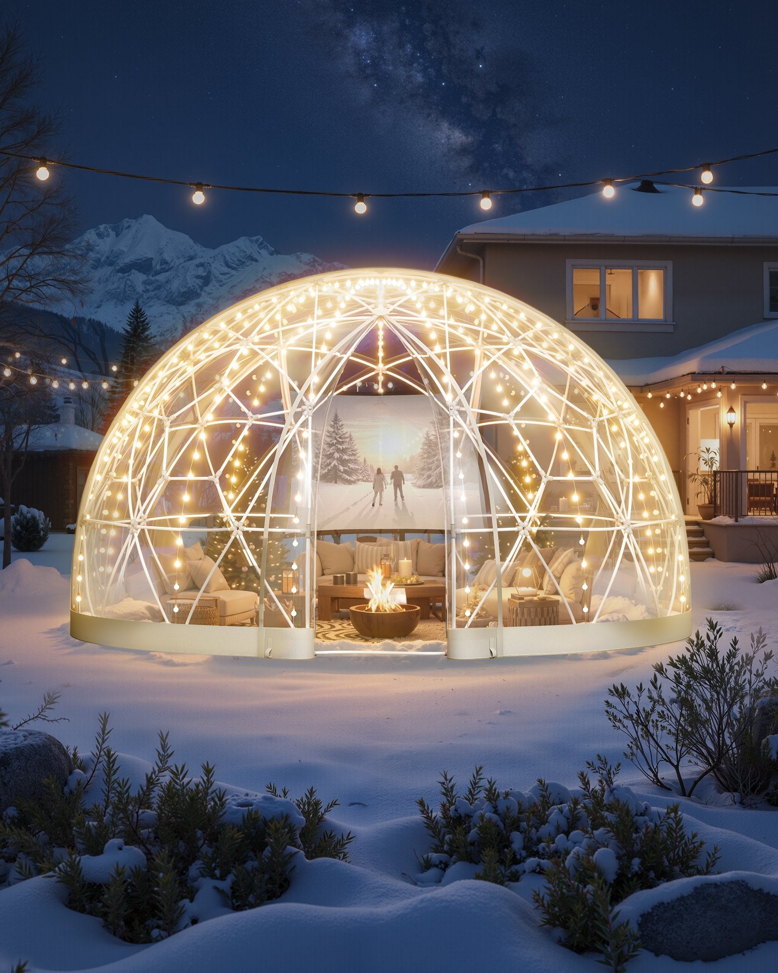 Sodo kupolas VEVOR GB-DOME-12, 3,6 x 2,2 m