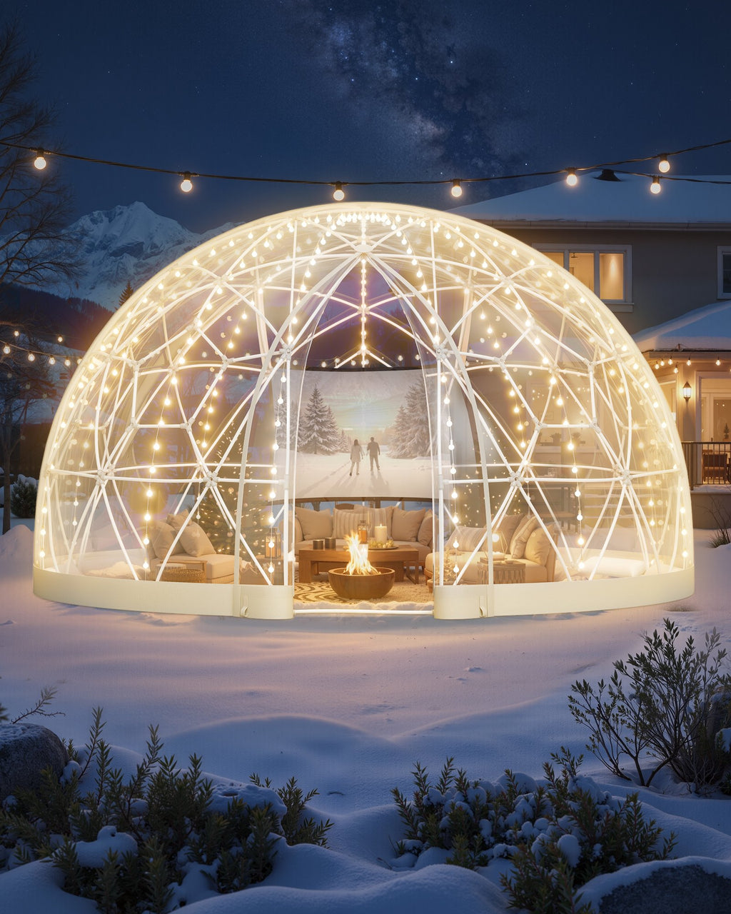 Sodo kupolas VEVOR GB-DOME-15, 4,5 x 2,9 m