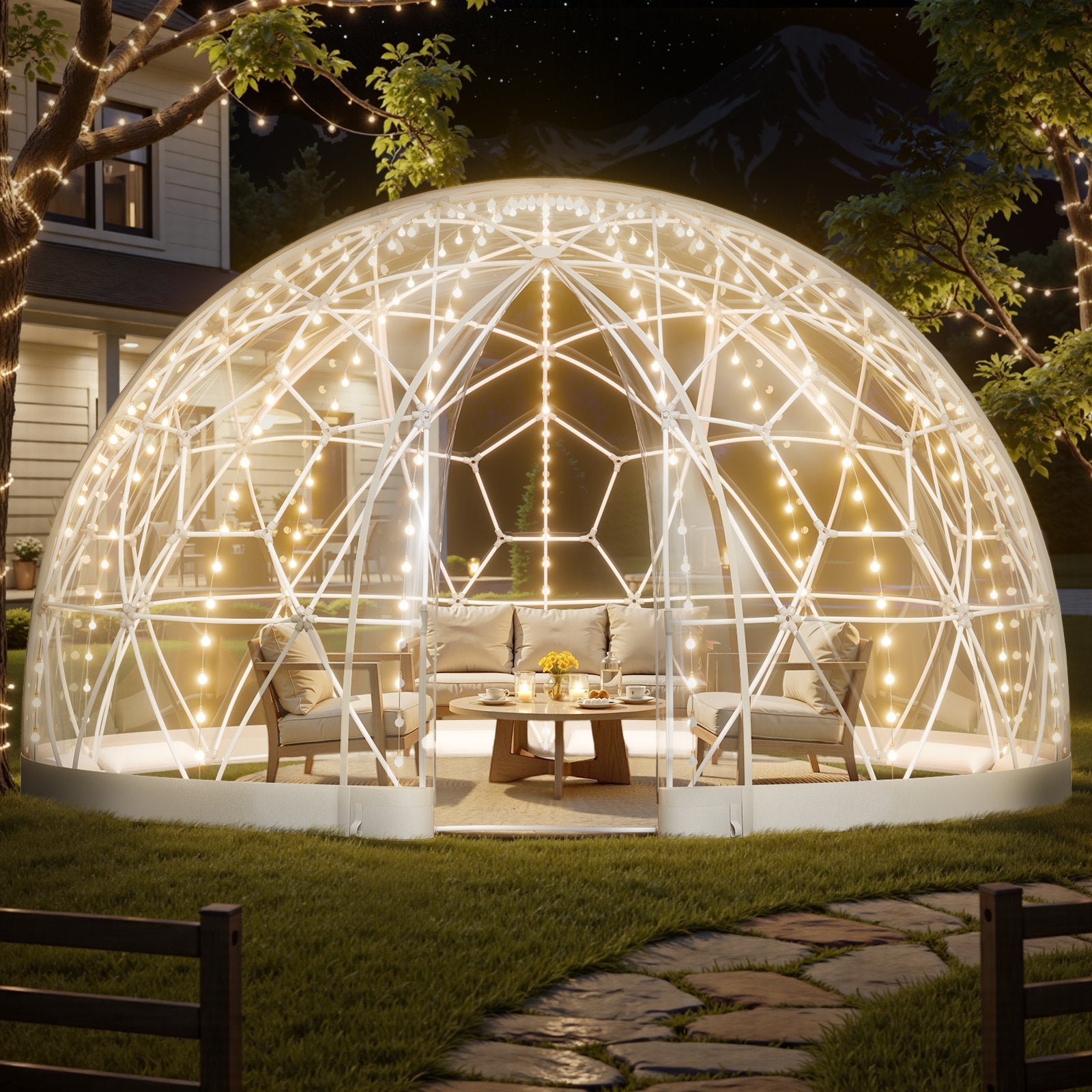 Sodo kupolas VEVOR GB-DOME-15, 4,5 x 2,9 m