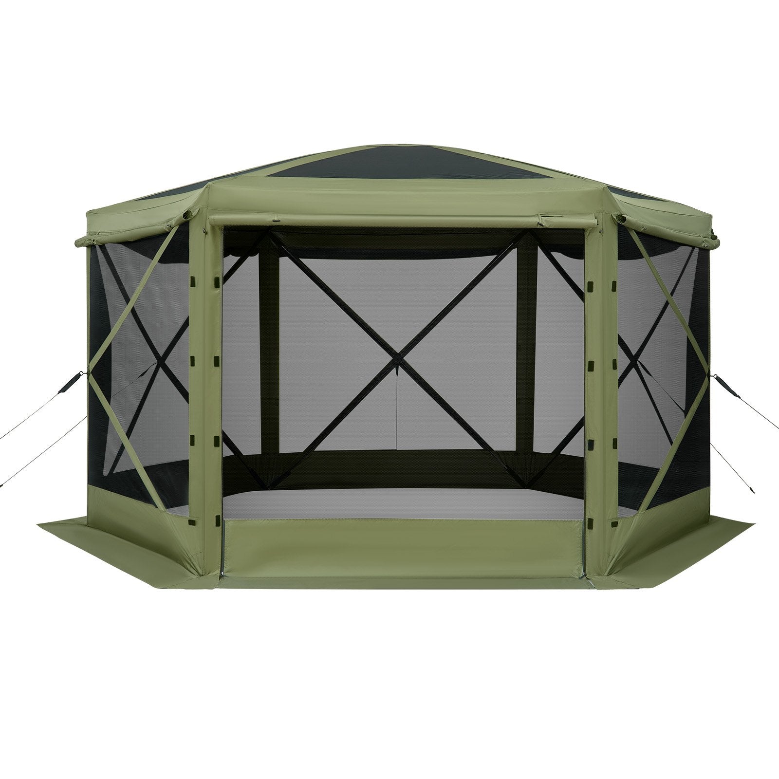 Pop-up pavėsinė-palapinė su tinkleliu VEVOR FY10X10Military Green-6, 3x3 m