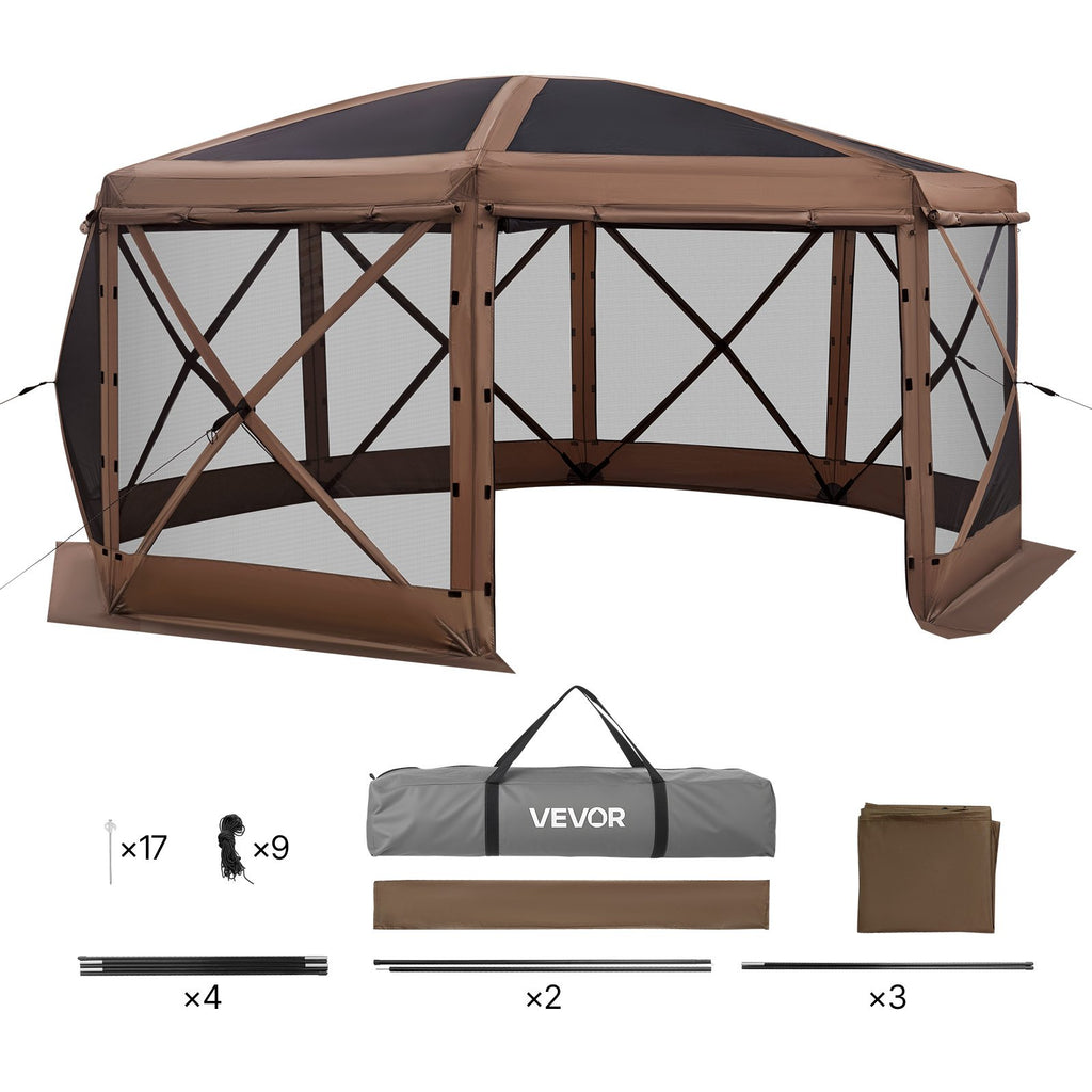 Surenkama pavėsinė-palapinė VEVOR FY15X15, 4,57x4,57 m