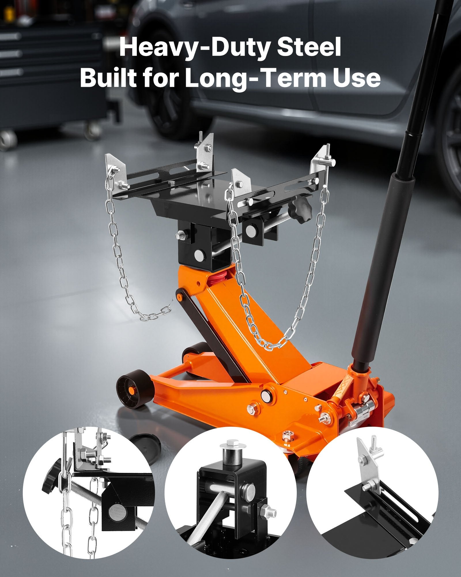 Pavarų dėžės kėliklio adapteris VEVOR 0.5TP, 500 kg keliamoji galia