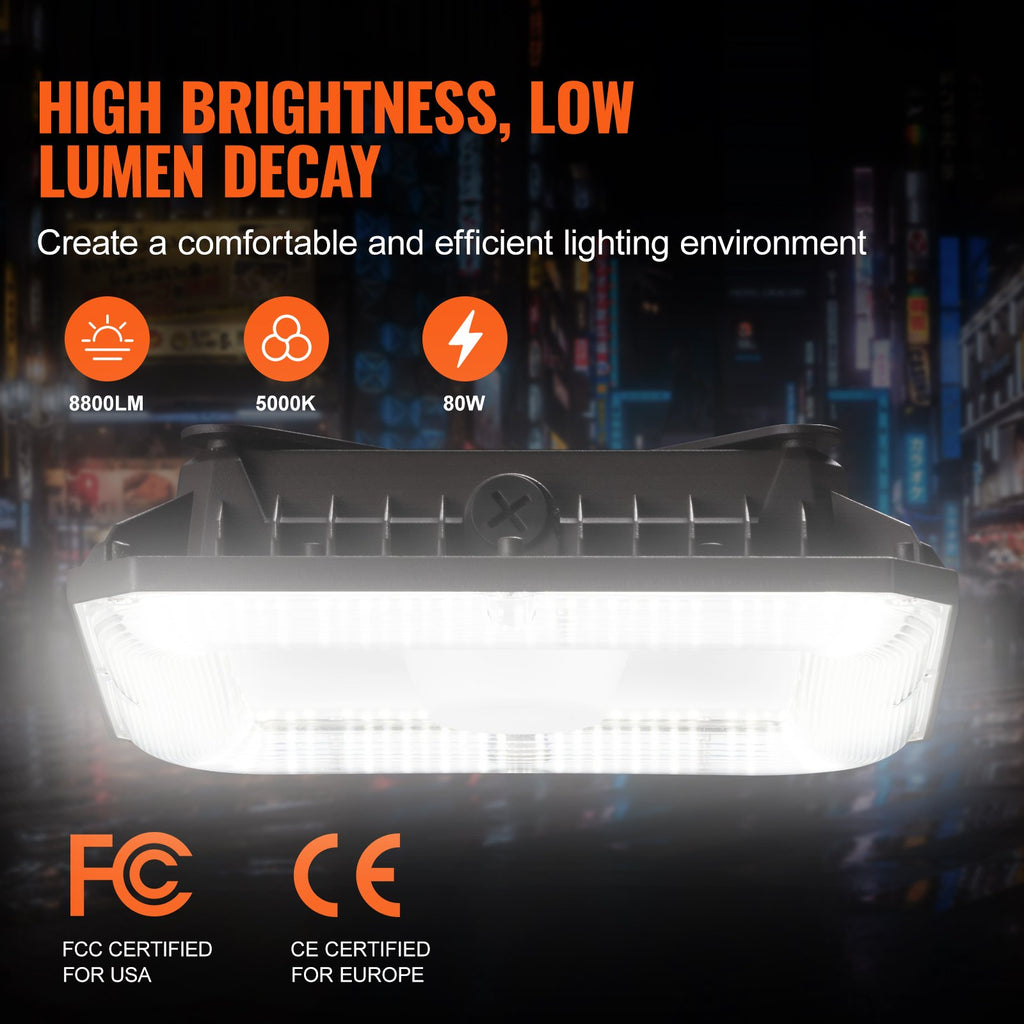 LED lubiniai šviestuvai VEVOR AX-TPD-80, 80W