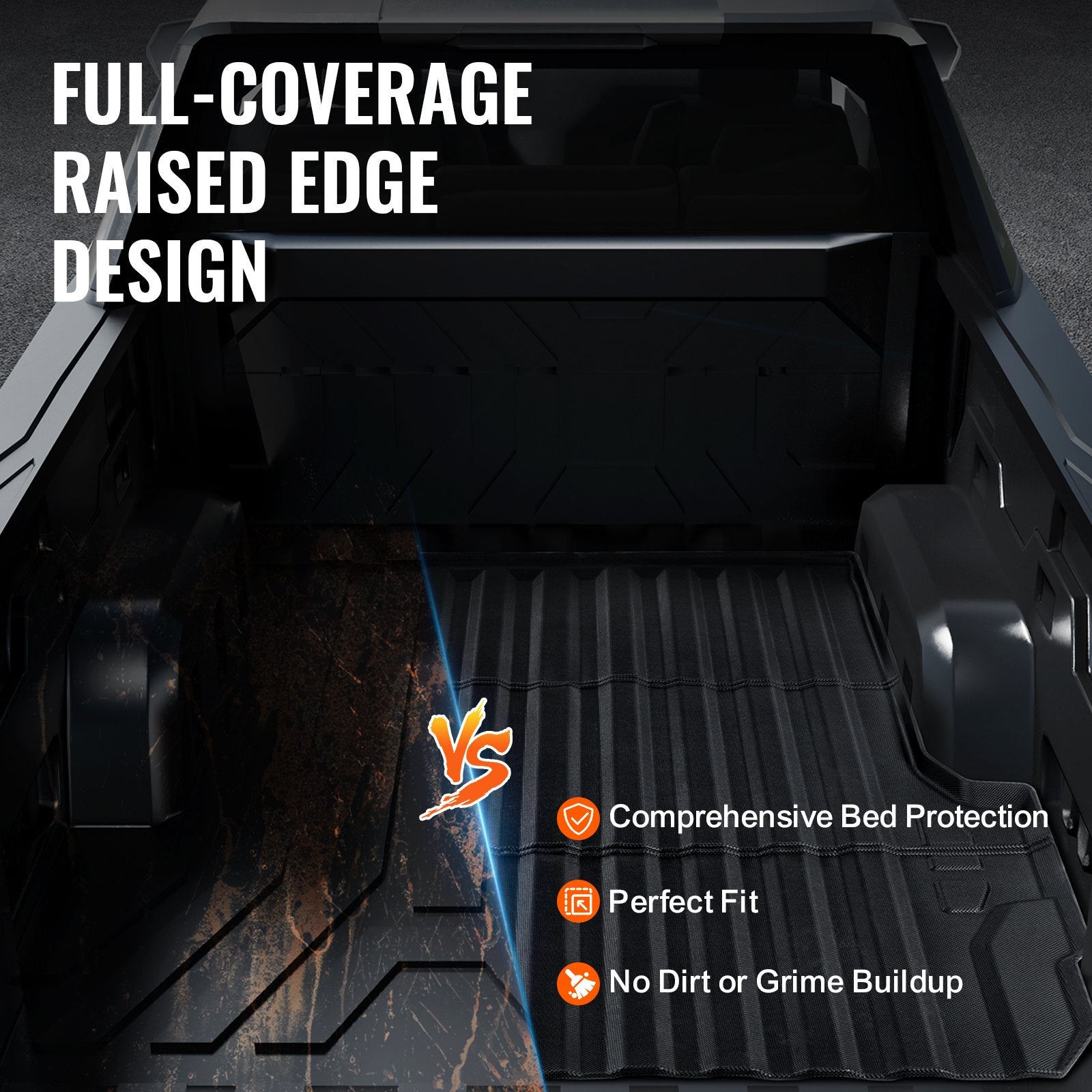 Pikapo kėbulo kilimėlis VEVOR Chevrolet Colorado / GMC Canyon (2023-2024), 5 pėdų kėbului
