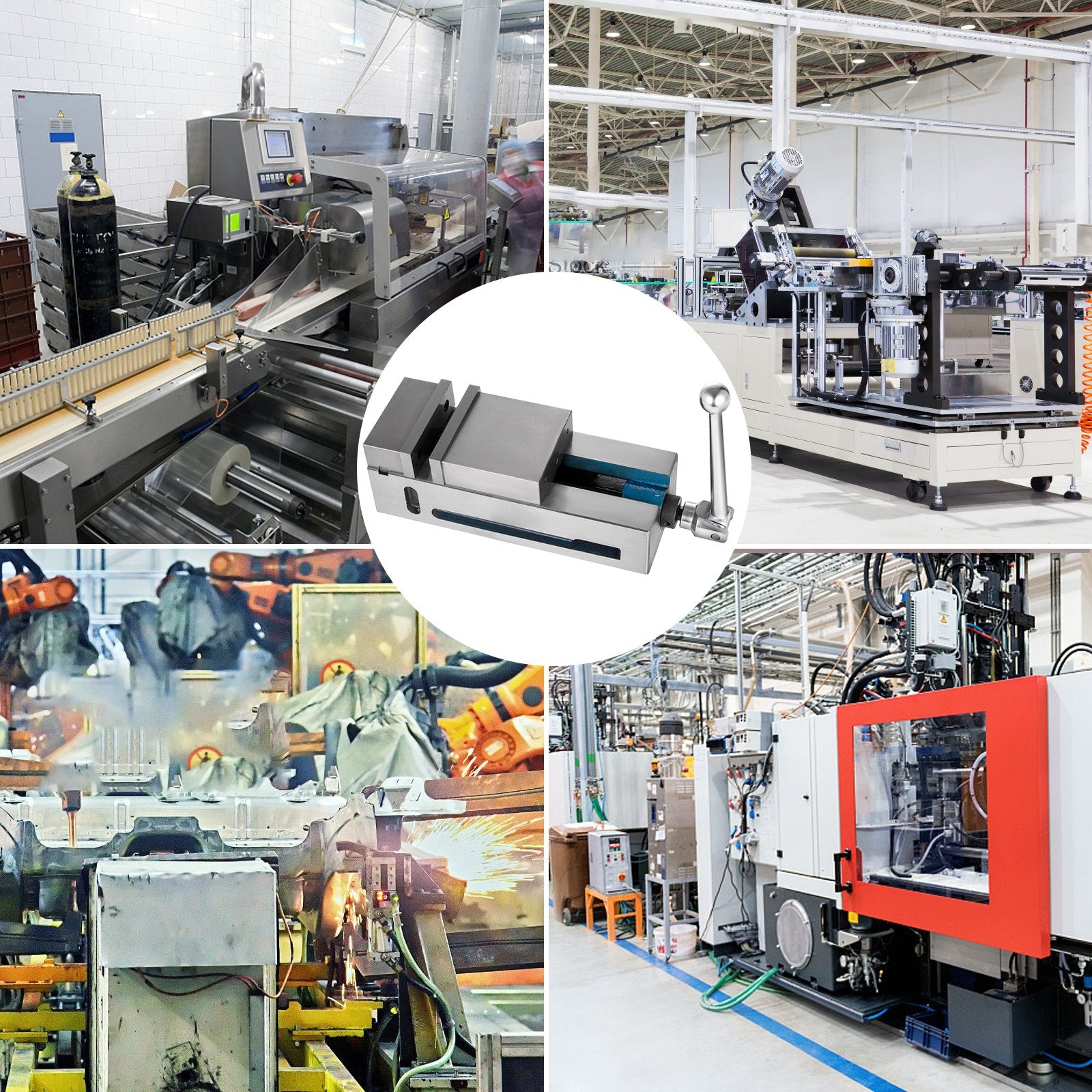 Staklių spaustuvai VEVOR High Precision, 100 mm žiočių plotis