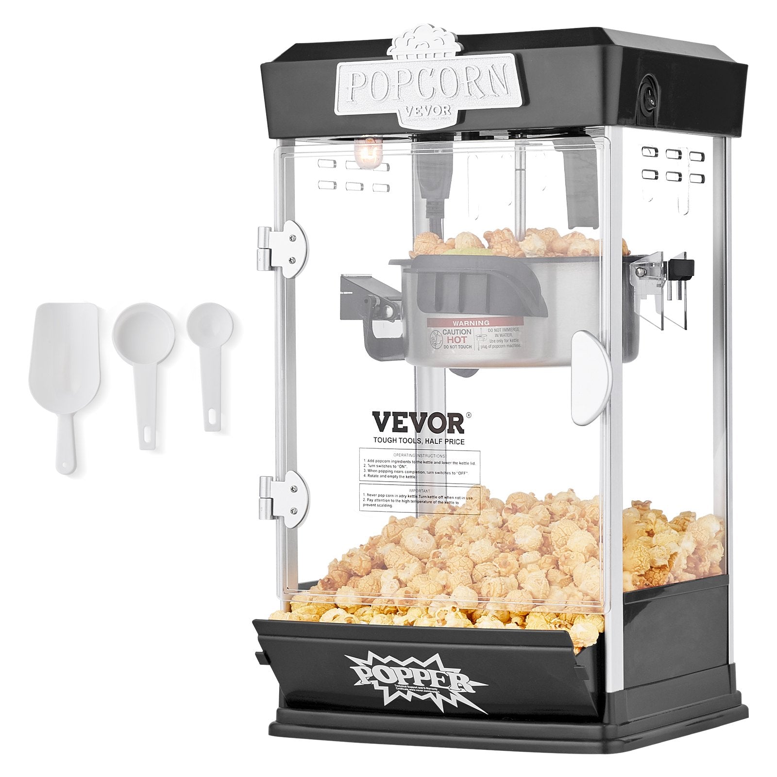 Popkornų gaminimo aparatas VEVOR 6077, 480 W